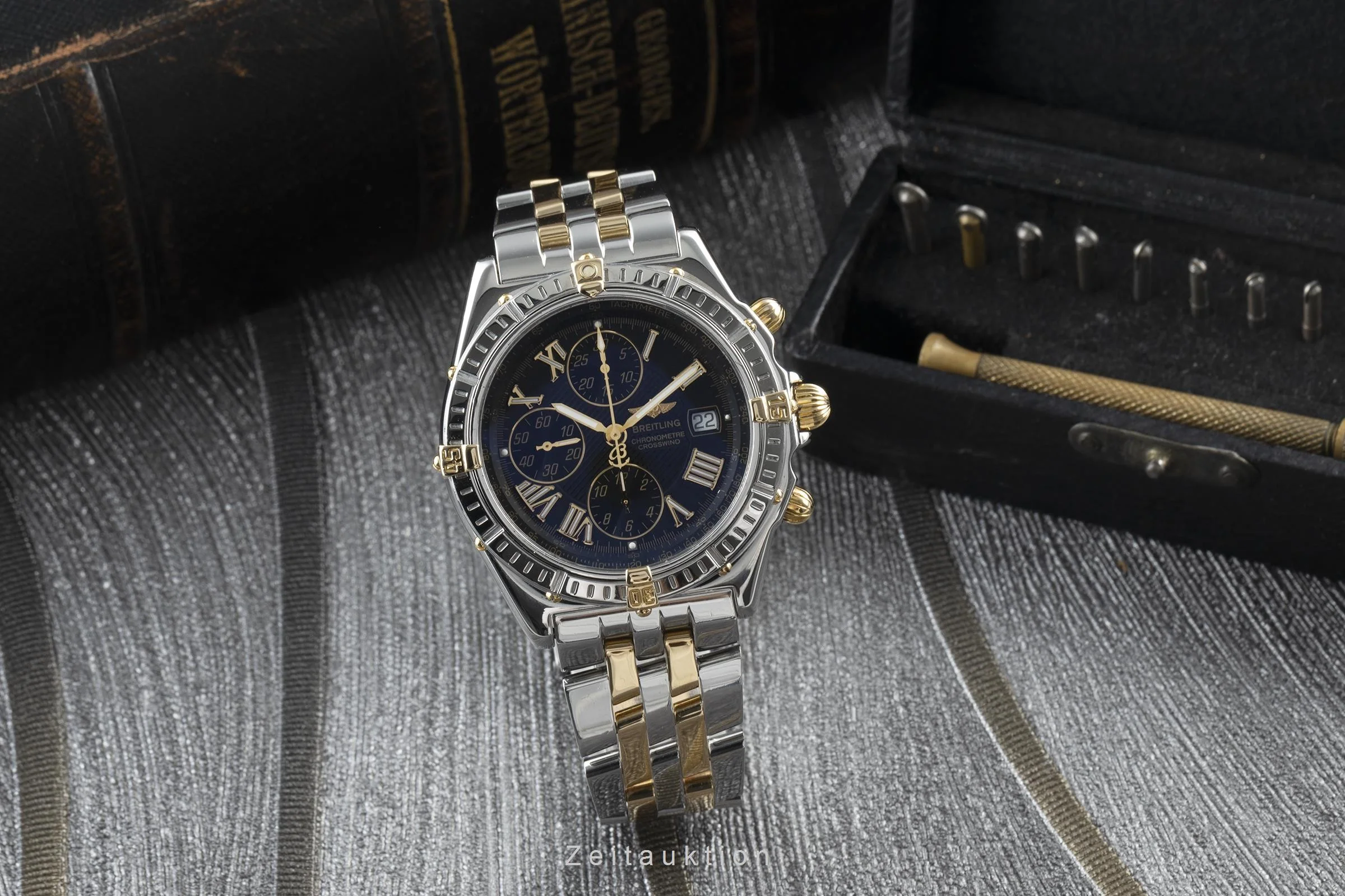 Breitling Crosswind chronograph steel / gold automatic men's watch B13355 LP: 11600EUR  [2200932] - Image 2