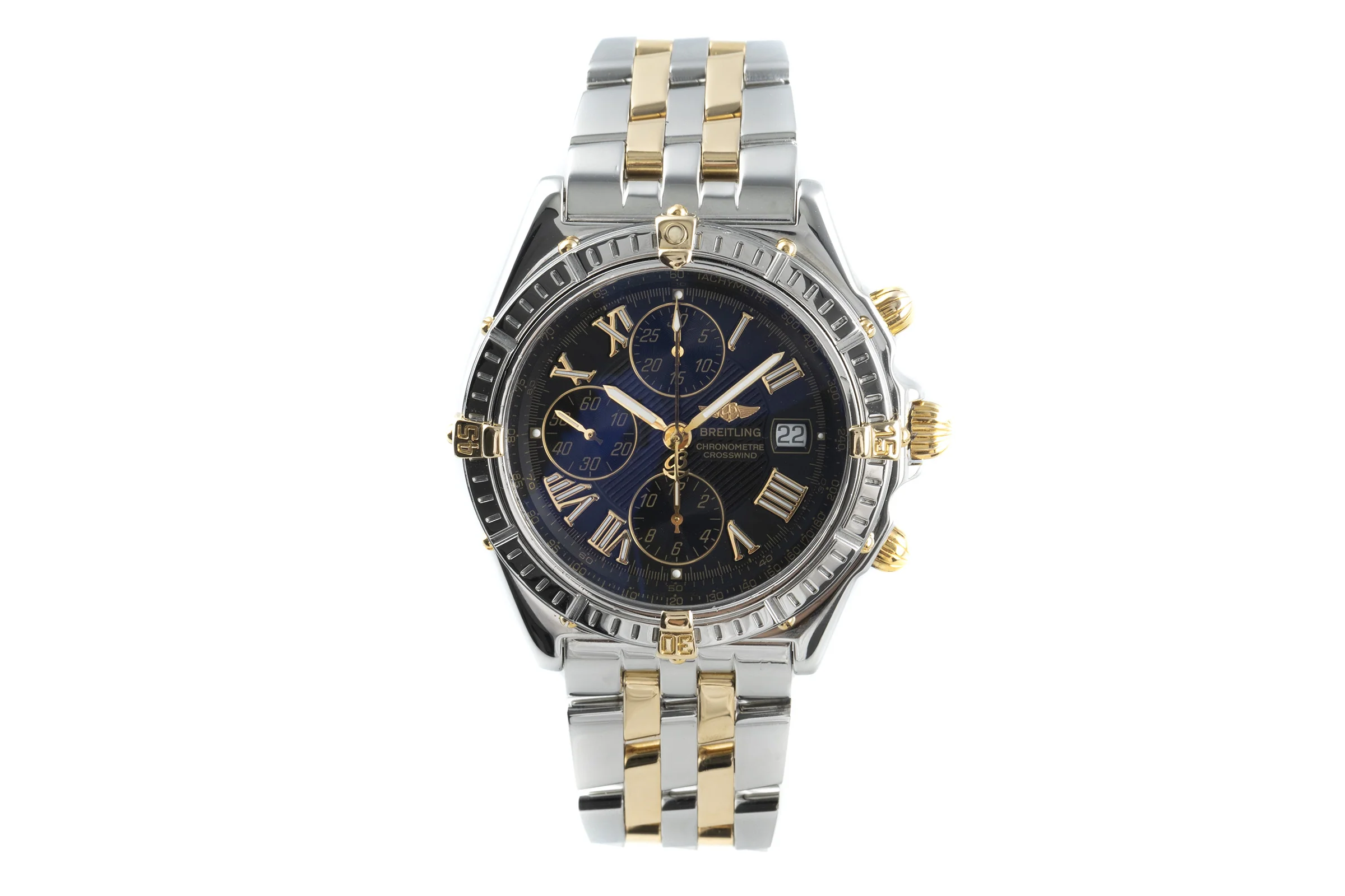 Breitling Crosswind chronograph steel / gold automatic men's watch B13355 LP: 11600EUR  [2200932] - Image 4
