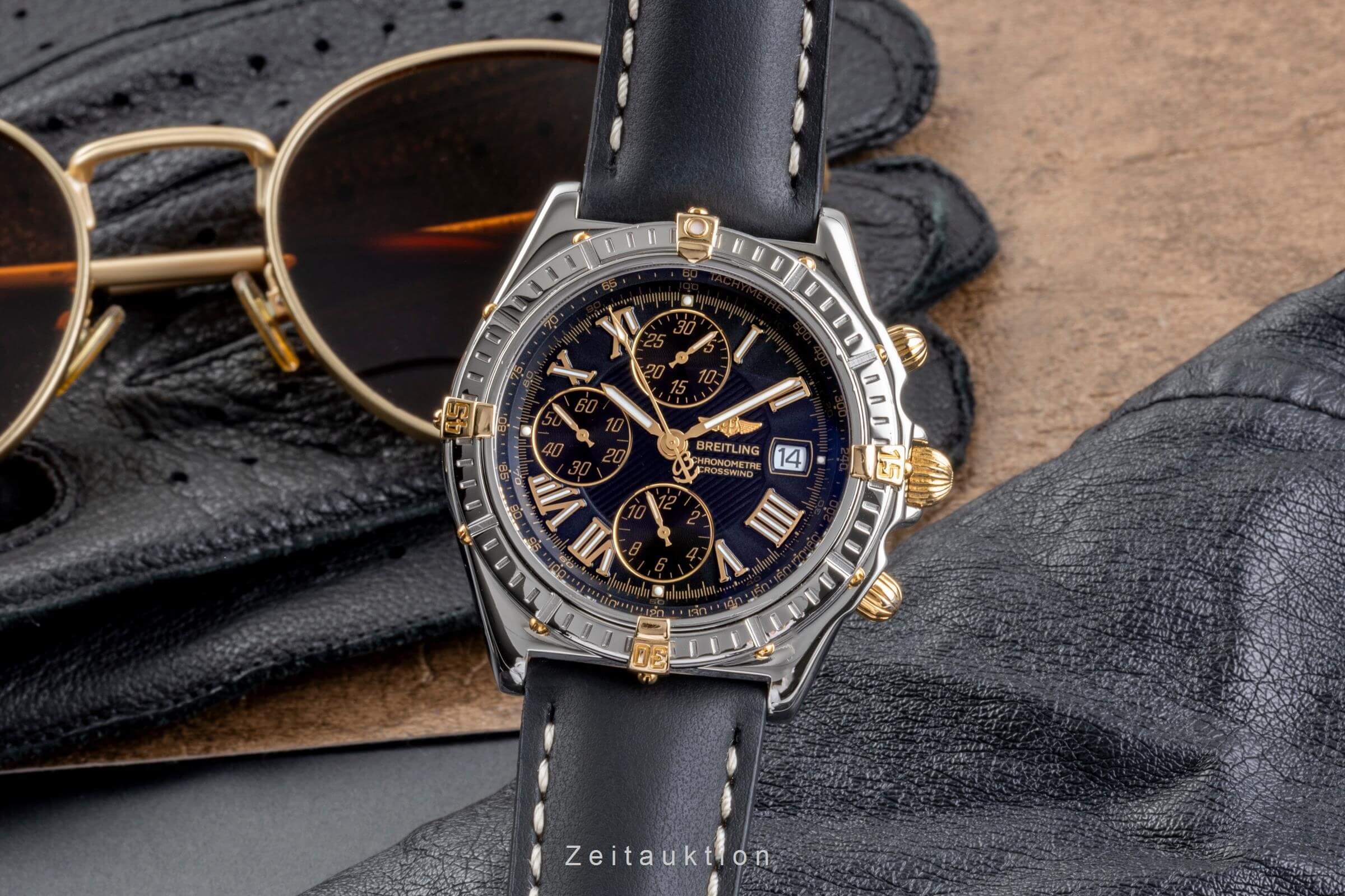 Breitling Crosswind chronograph steel / gold automatic men's watch B13355  [2502156] - Image 2