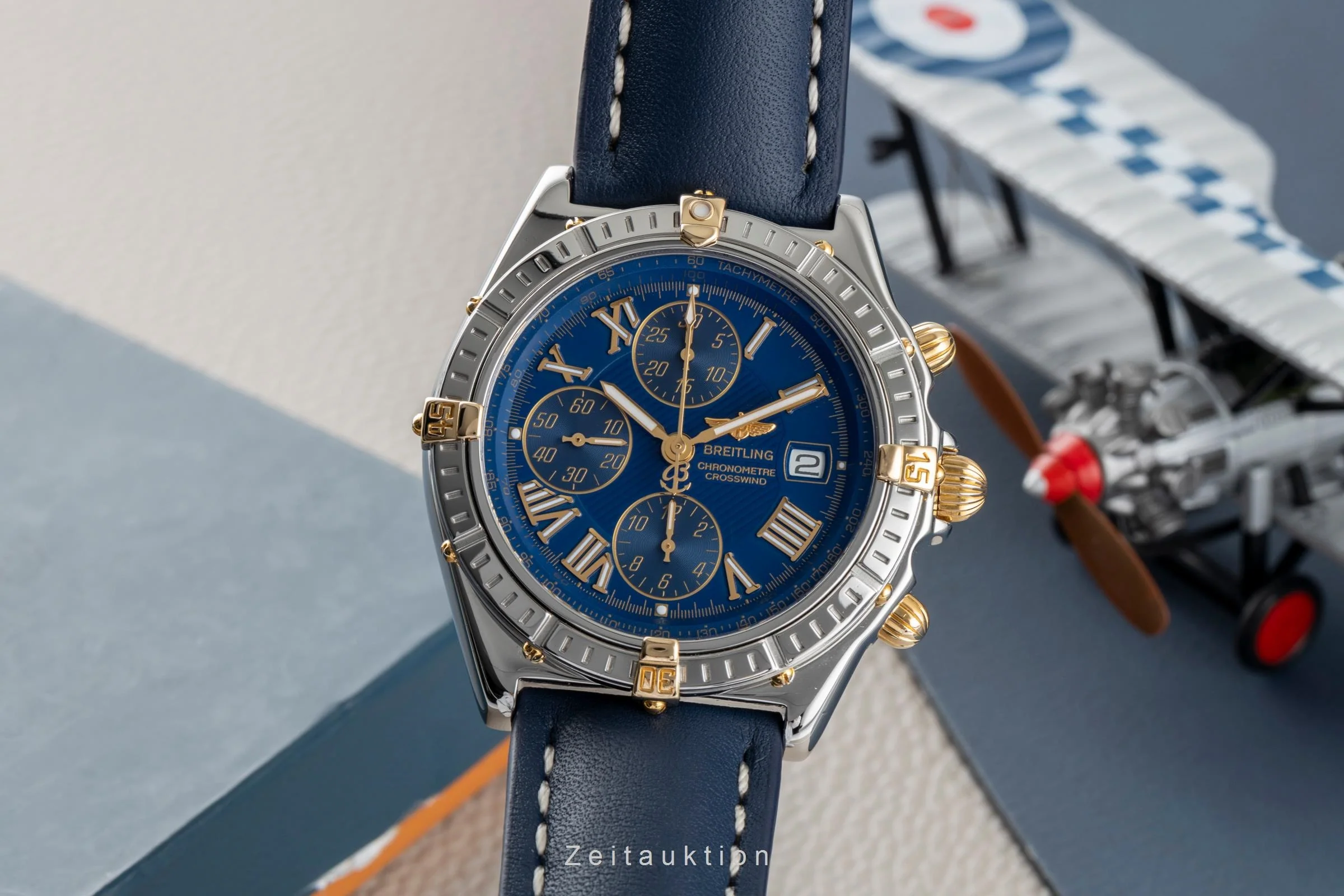 Breitling Crosswind chronograph steel / gold automatic men's watch B13355  [2502653] - Image 2