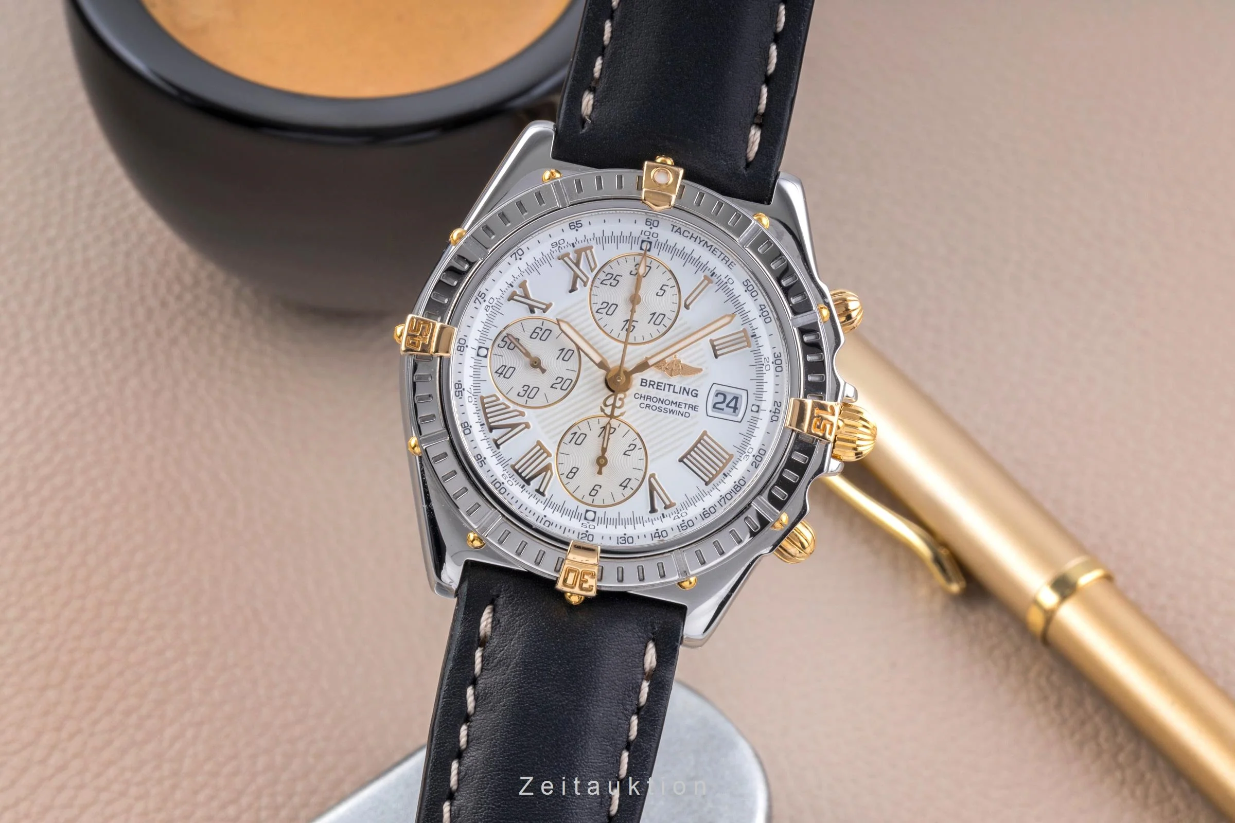 Breitling Crosswind chronograph steel / gold automatic men's watch B13355  [2505763] - Image 2