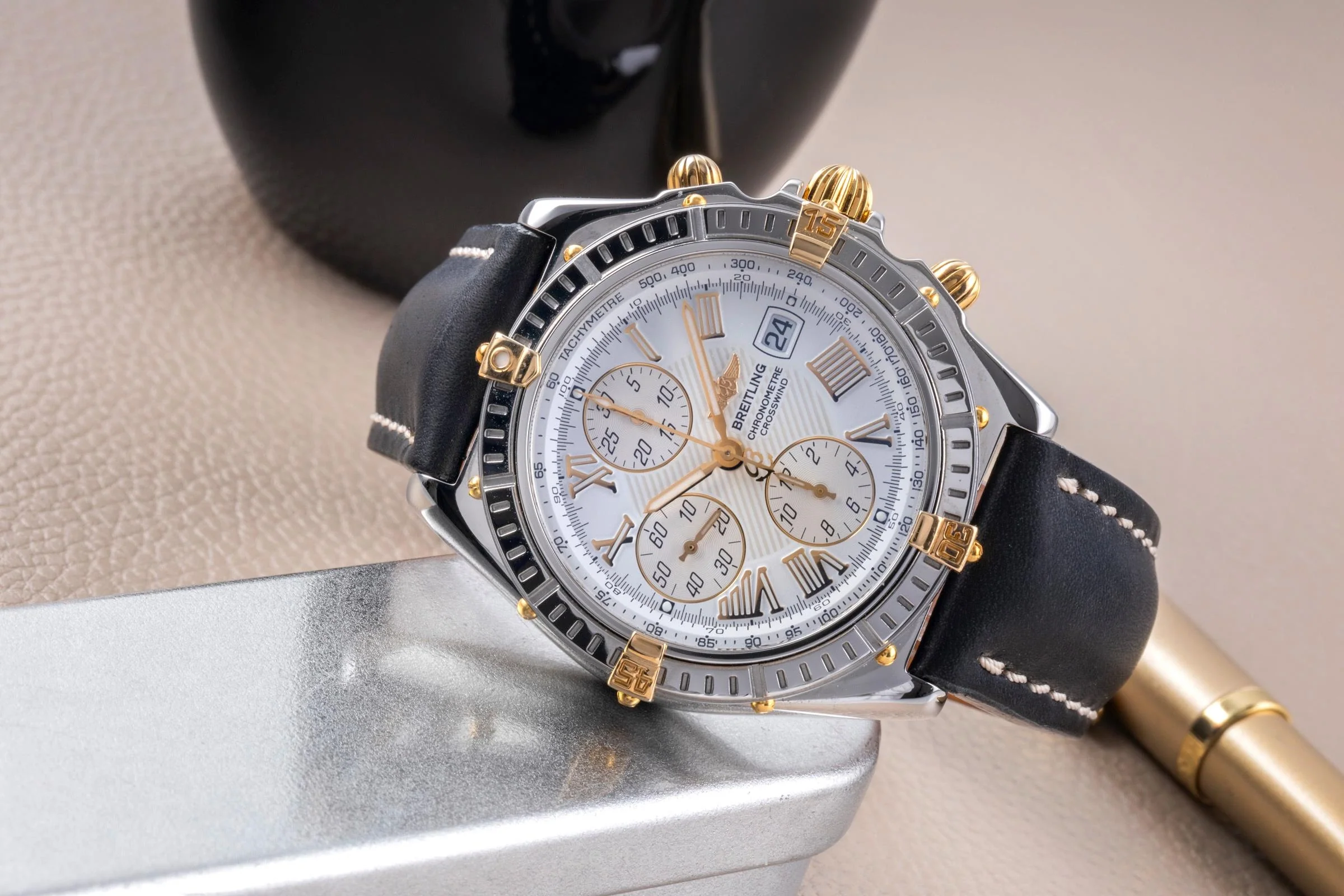 Breitling Crosswind chronograph steel / gold automatic men's watch B13355  [2505763] - Image 3