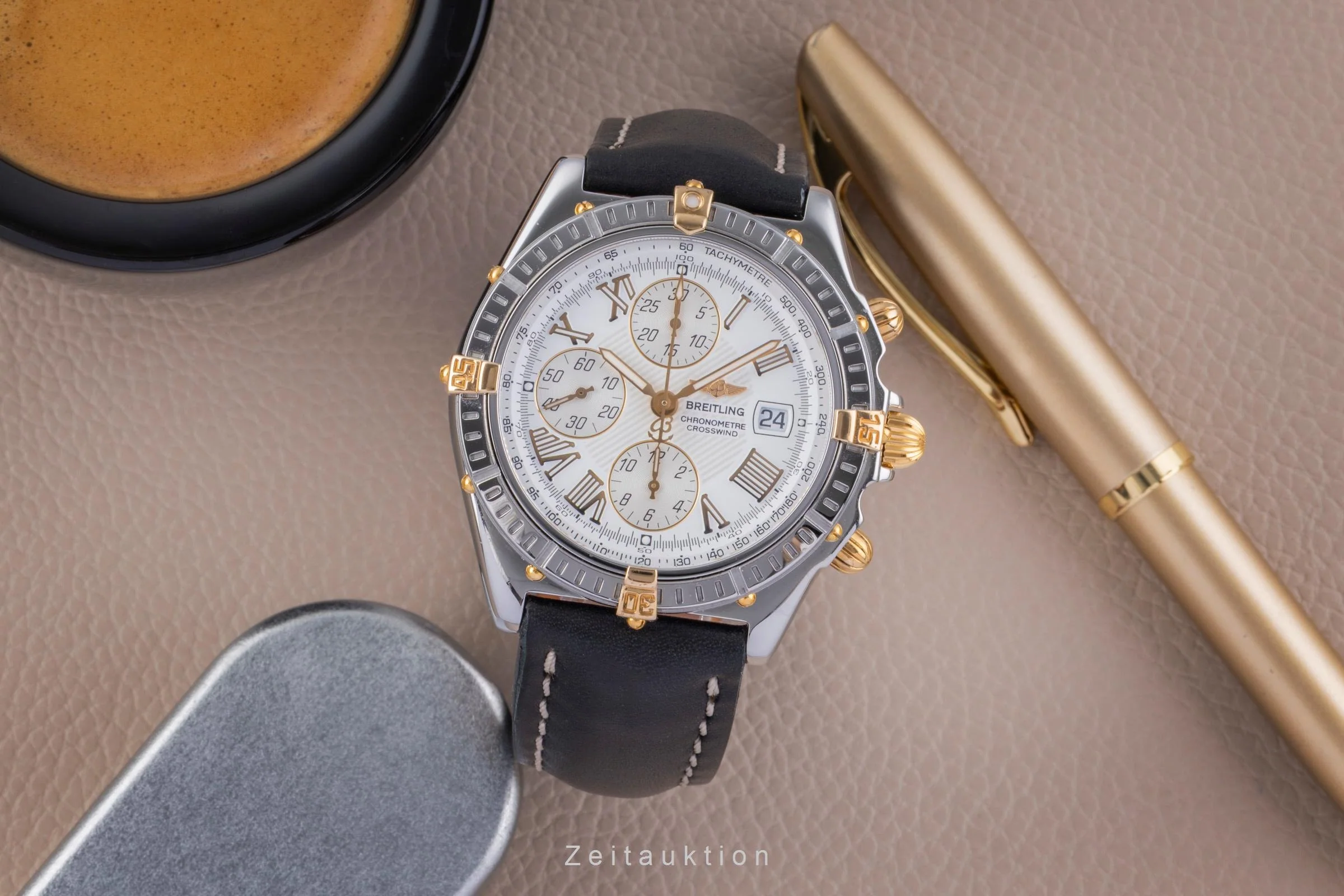 Breitling Crosswind chronograph steel / gold automatic men's watch B13355  [2505763] - Image 4