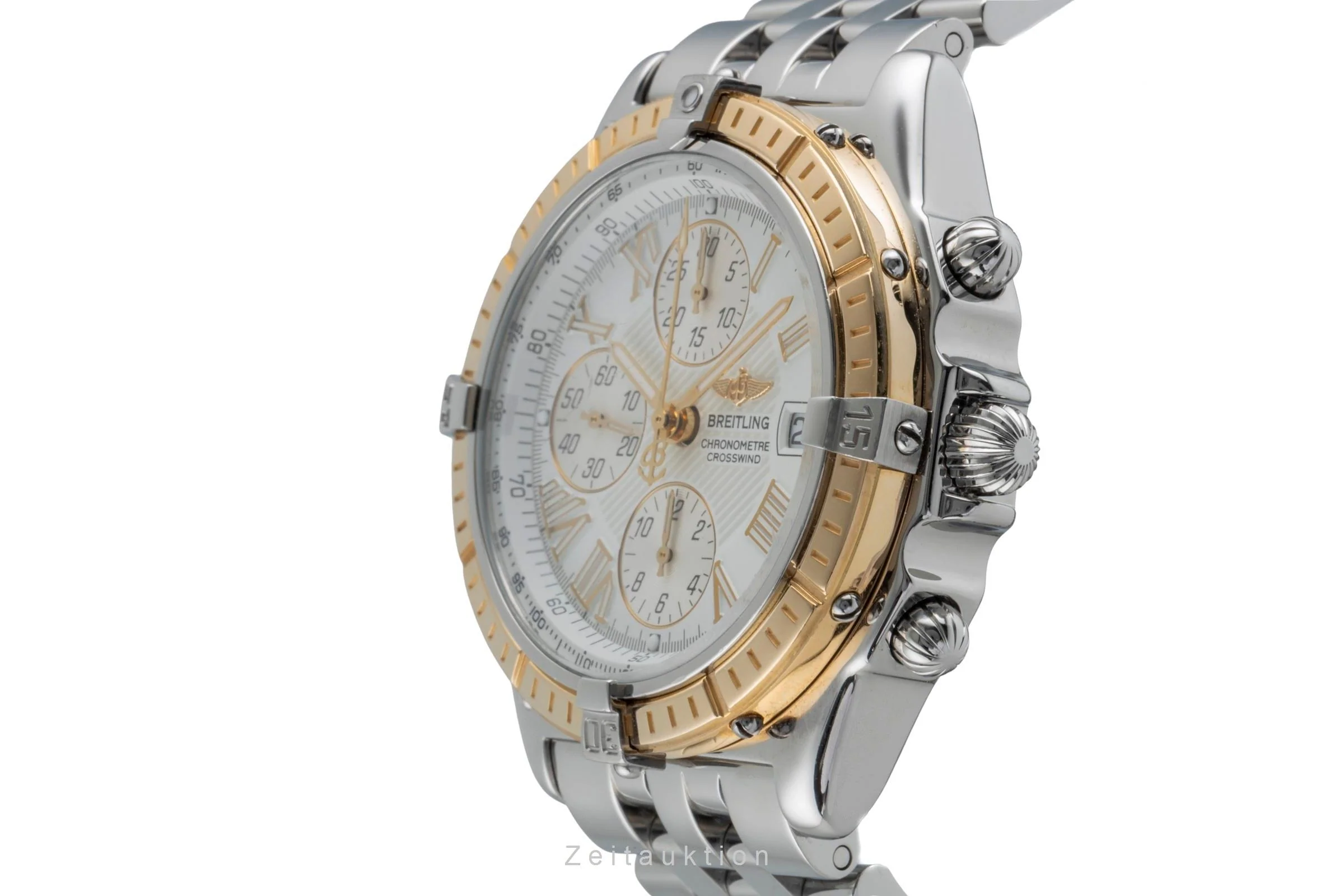 Breitling Crosswind chronograph steel / gold automatic men's watch D13355  [2505676] - Image 7