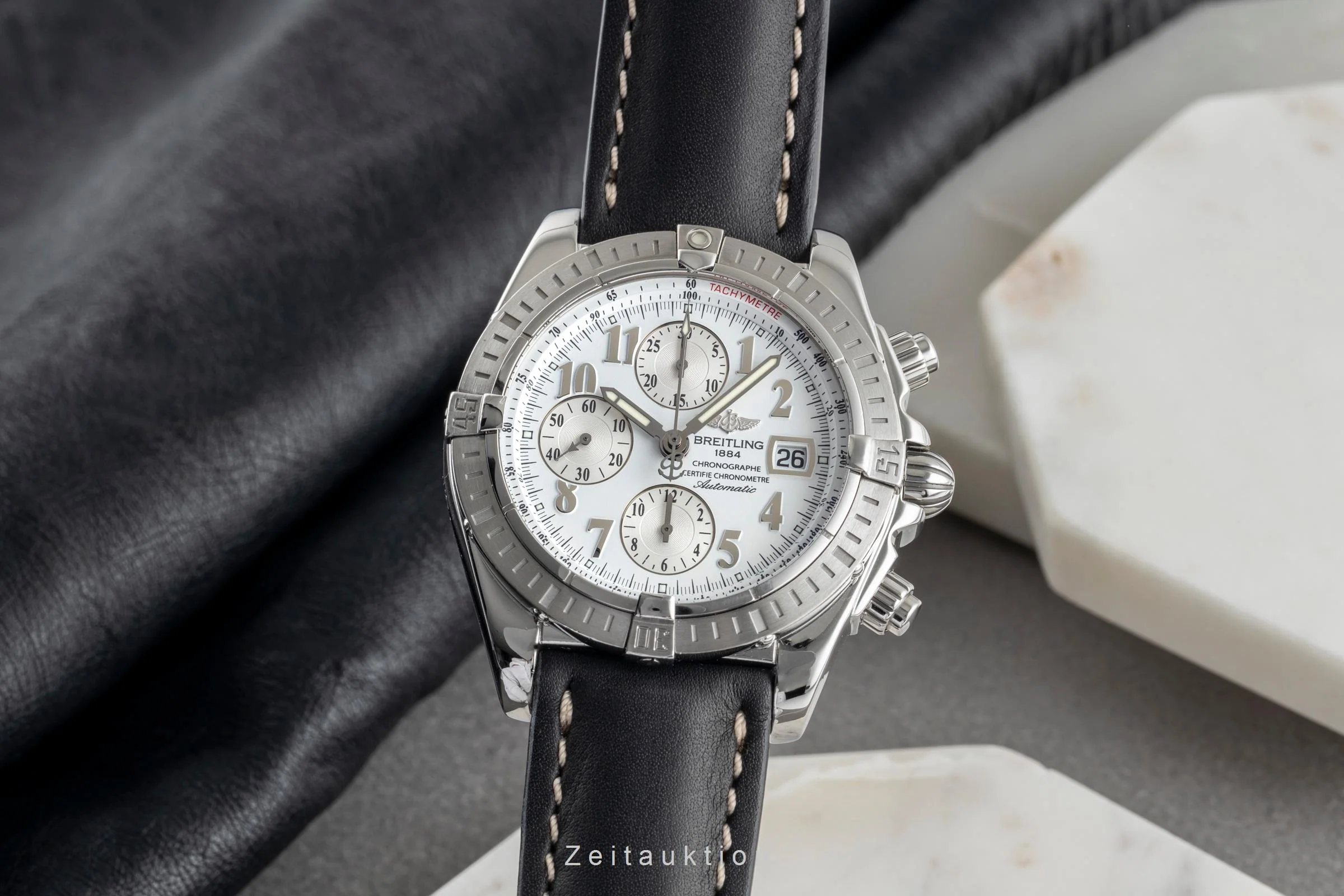 Breitling Evolution chronograph steel automatic men's watch A13356  [2503387] - Image 2