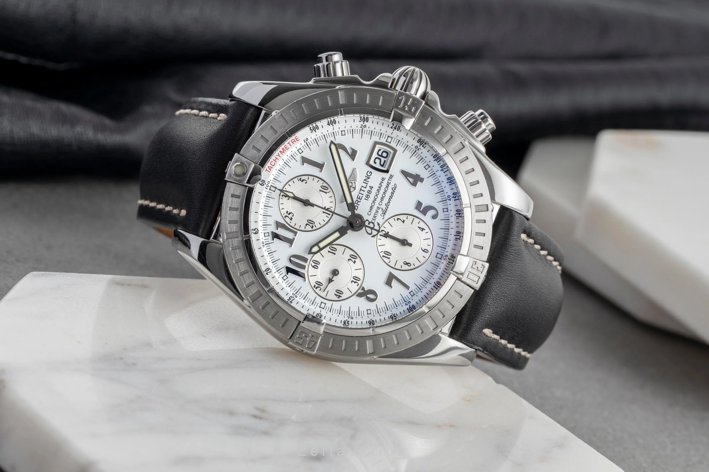 Breitling Evolution chronograph steel automatic men's watch A13356  [2503387] - Image 3