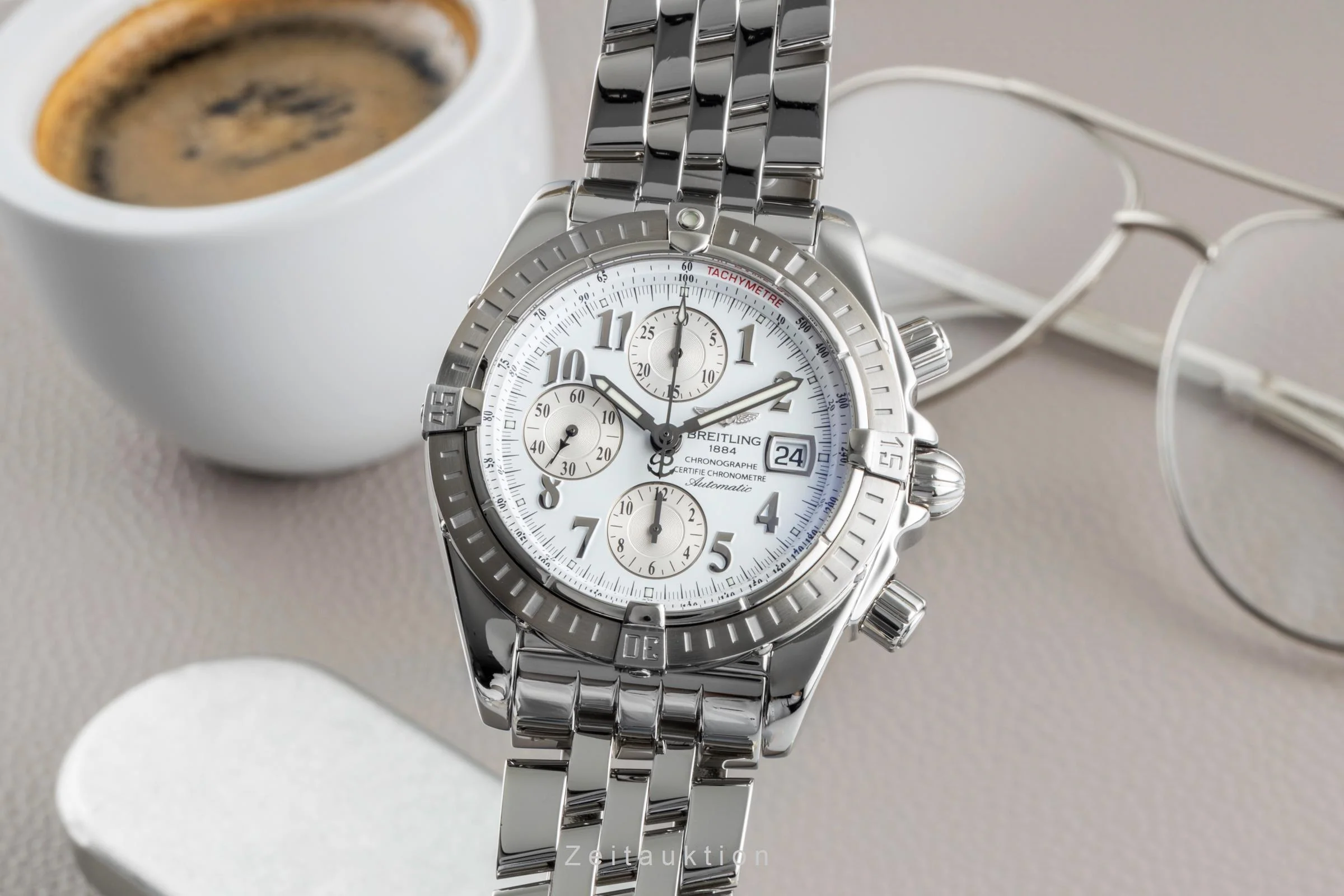 Breitling Evolution chronograph steel automatic men's watch A13356  [2505970] - Image 2