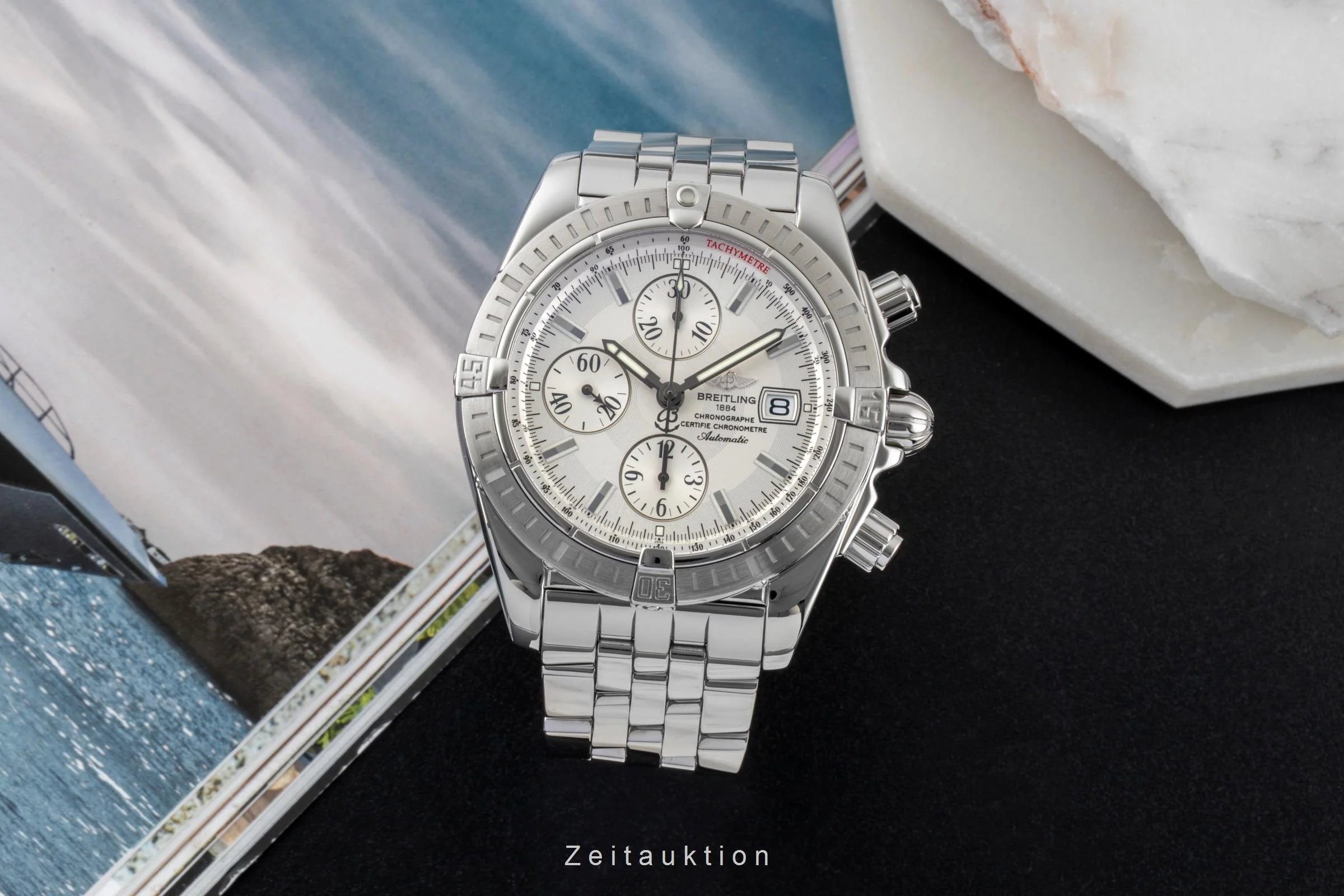 Breitling Evolution chronograph steel automatic men's watch A13356  [2601017] - Image 4