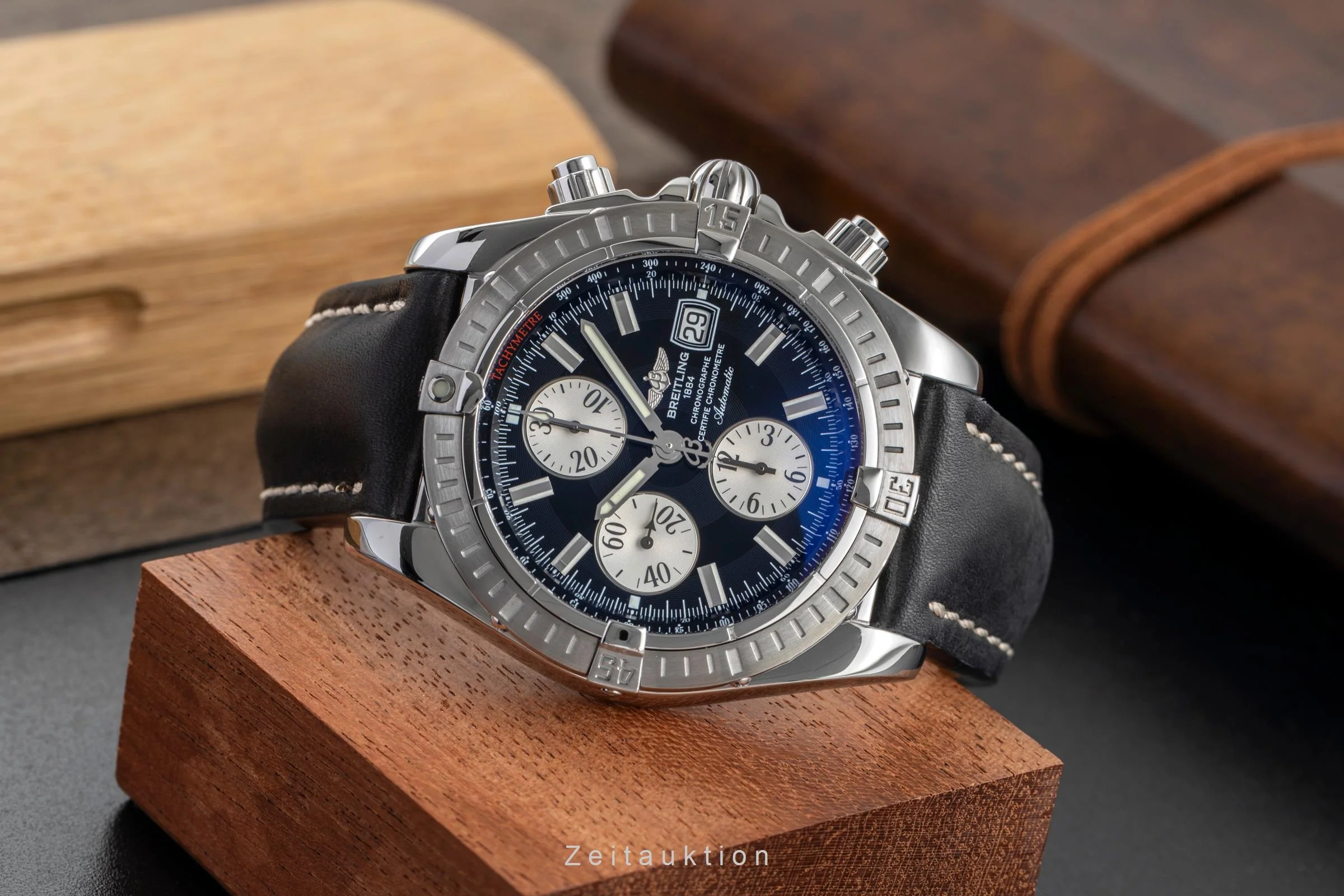 Breitling Evolution chronograph steel automatic men's watch A13356  A156B19PA  [2503388] - Image 3