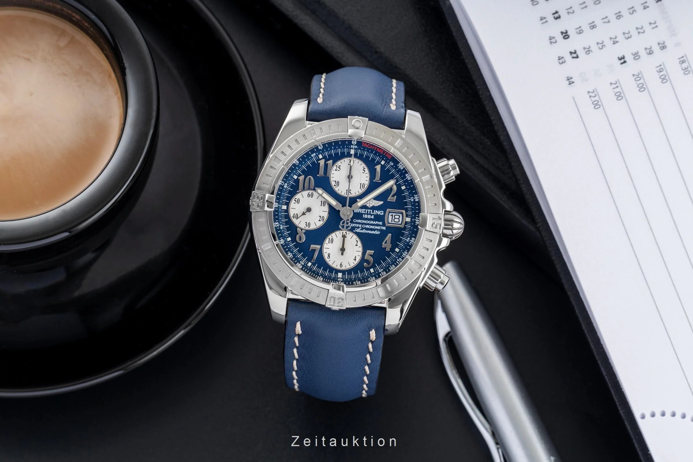 Breitling Evolution chronograph steel automatic men's watch A13356  A156C47PA  [2503386] - Image 4
