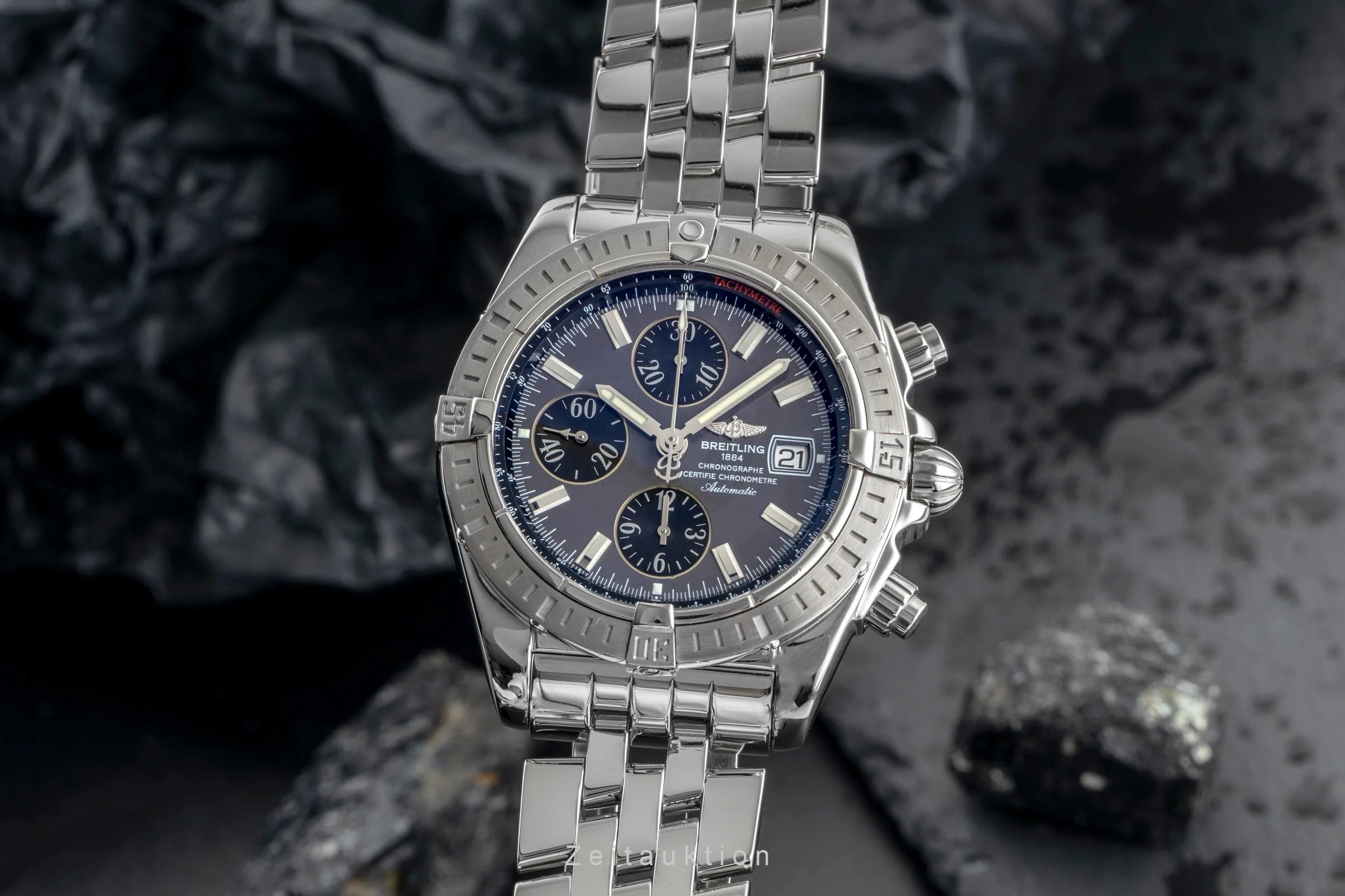 Breitling Evolution chronograph steel automatic men's watch A13356  A156F17PA  [2503931] - Image 2