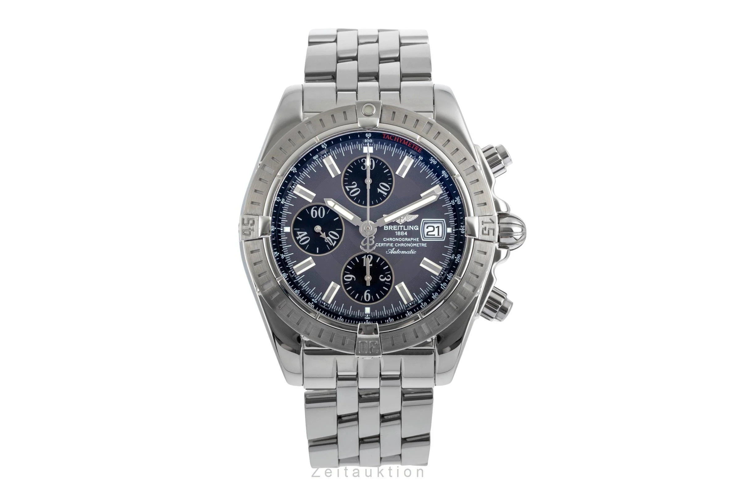 Breitling Evolution chronograph steel automatic men's watch A13356  A156F17PA  [2503931] - Image 5