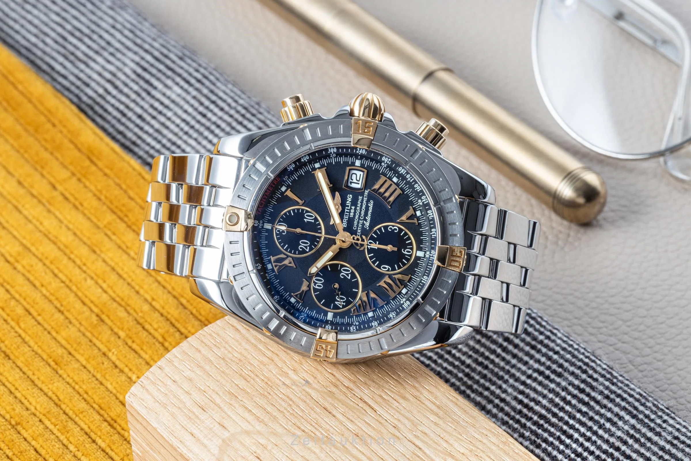Breitling Evolution chronograph steel / gold automatic men's watch B13356 LP: 9300EUR  [2204381] - Image 2