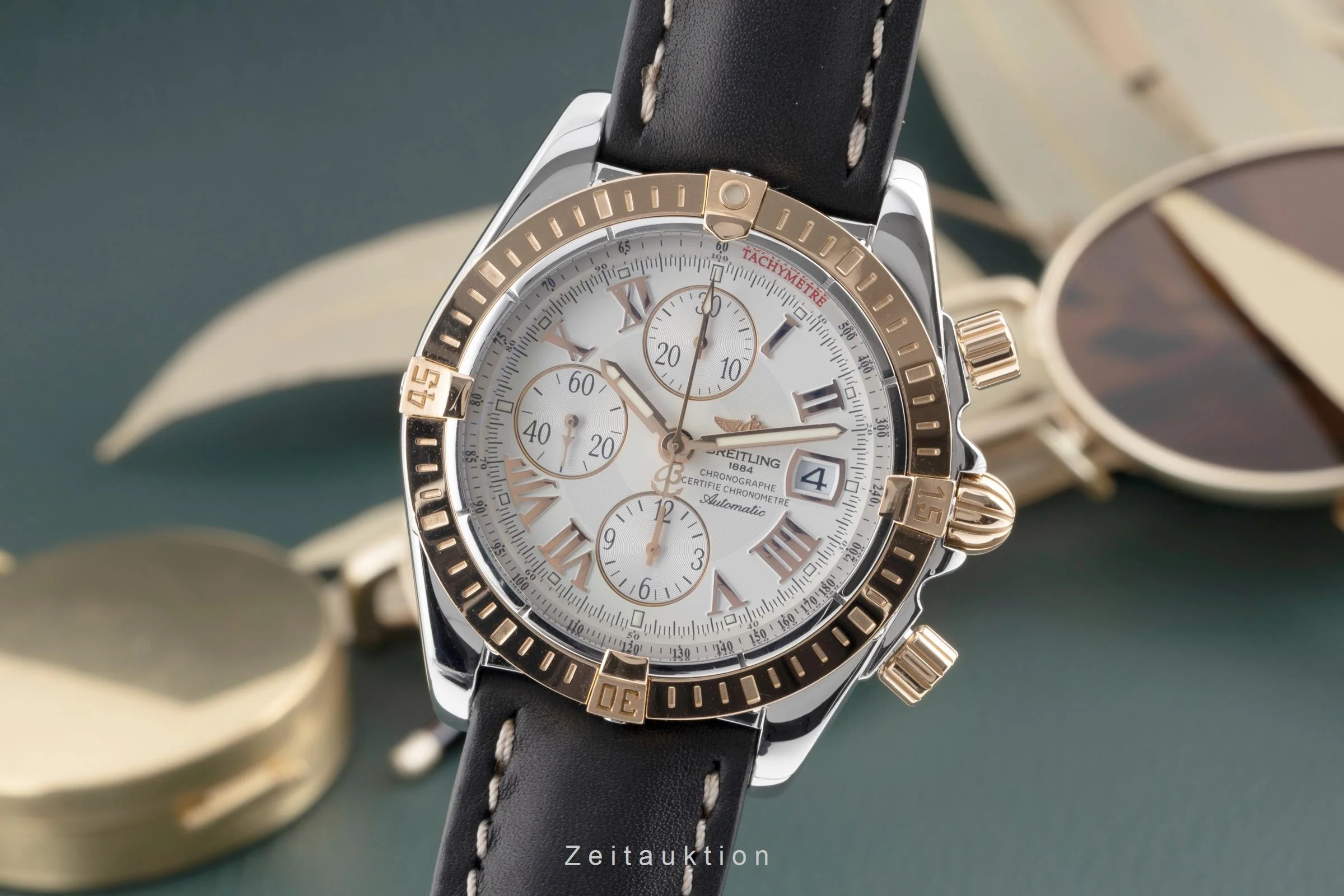 Breitling Evolution chronograph steel / gold automatic men's watch C13356  [2503460] - Image 2