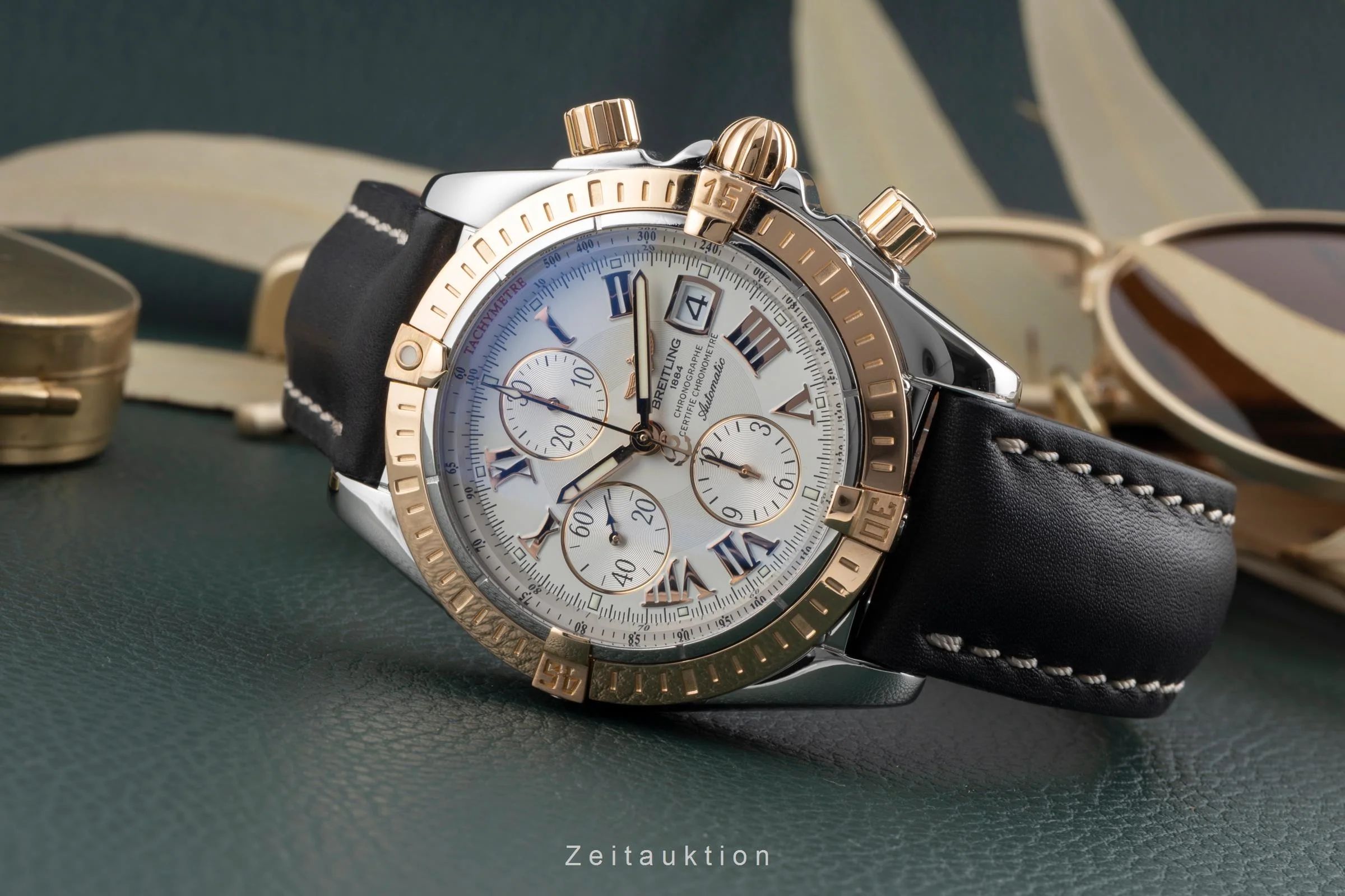 Breitling Evolution chronograph steel / gold automatic men's watch C13356  [2503460] - Image 3
