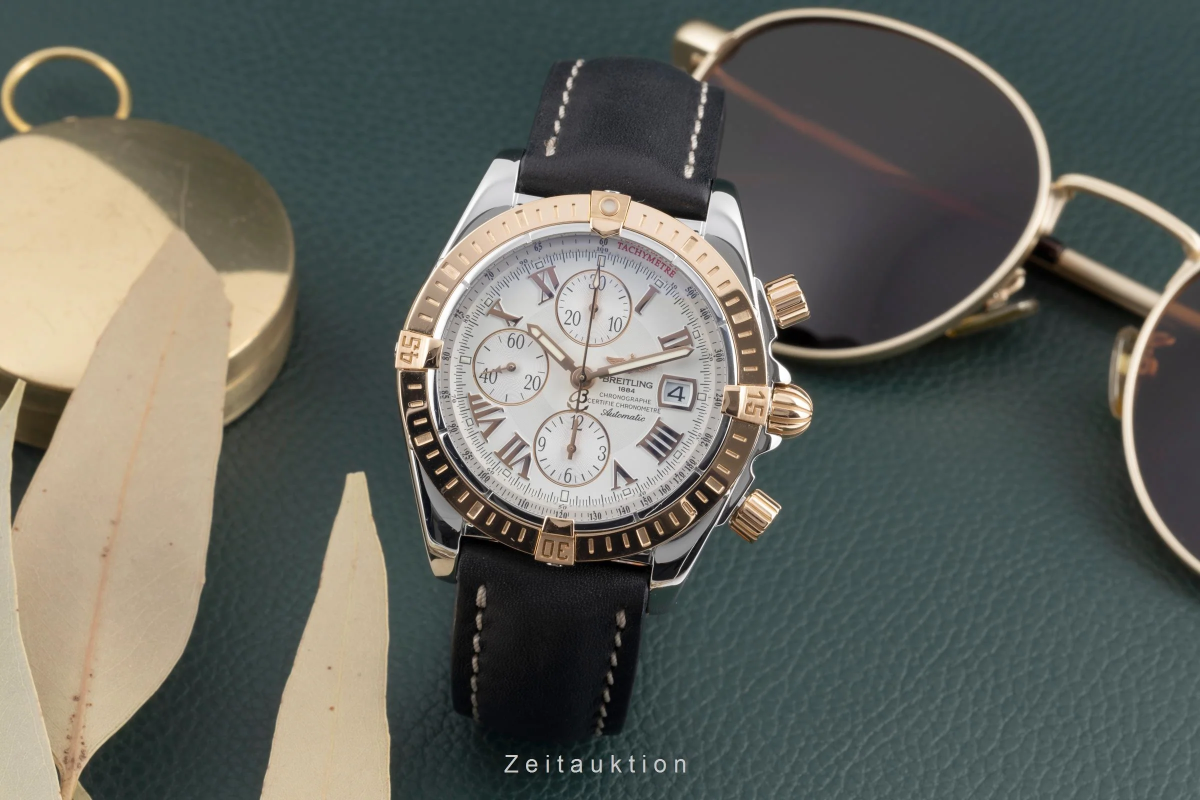 Breitling Evolution chronograph steel / gold automatic men's watch C13356  [2503460] - Image 4