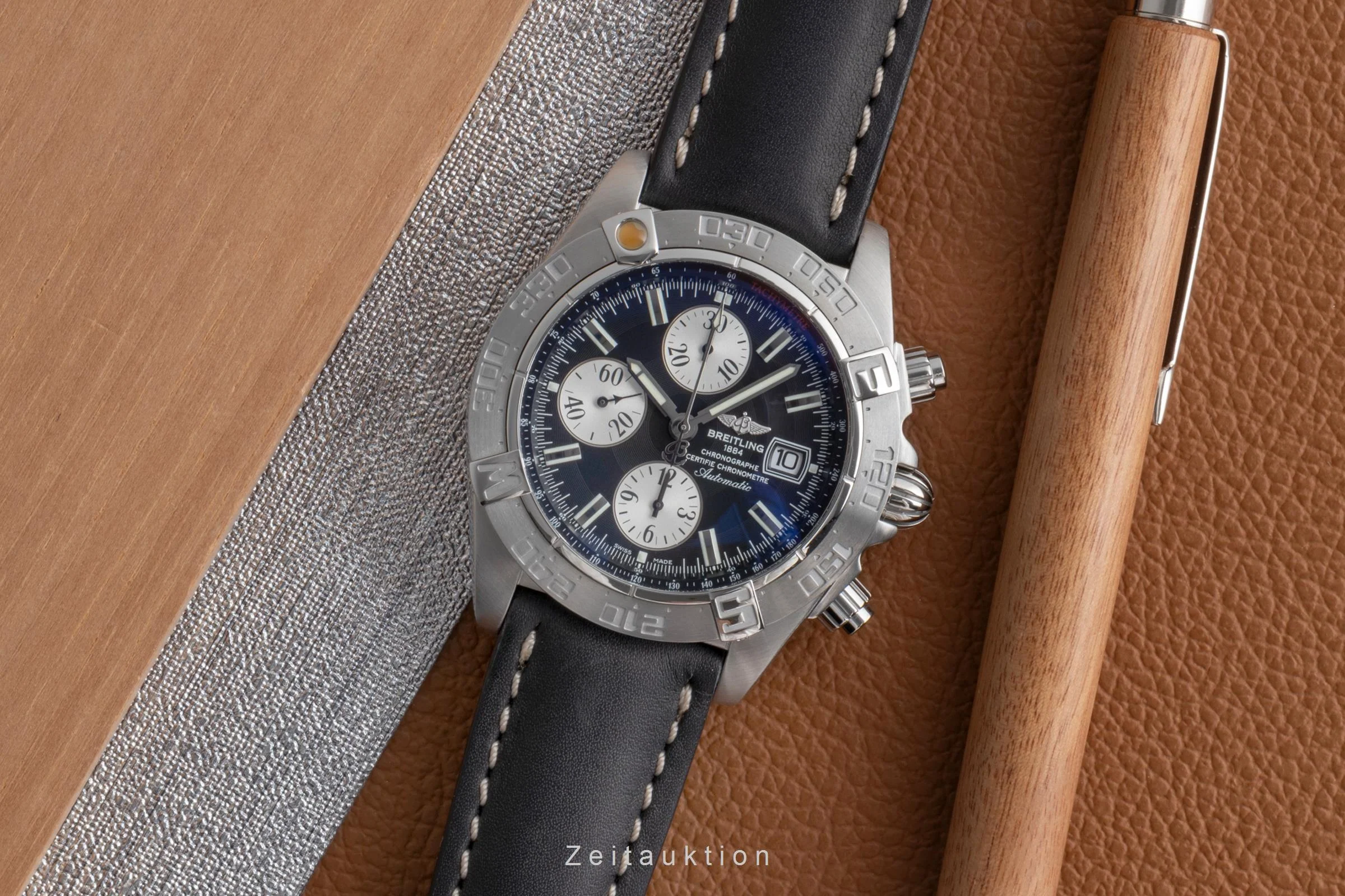 Breitling Galactic chronograph steel automatic men's watch A13364  [2503999] - Image 4