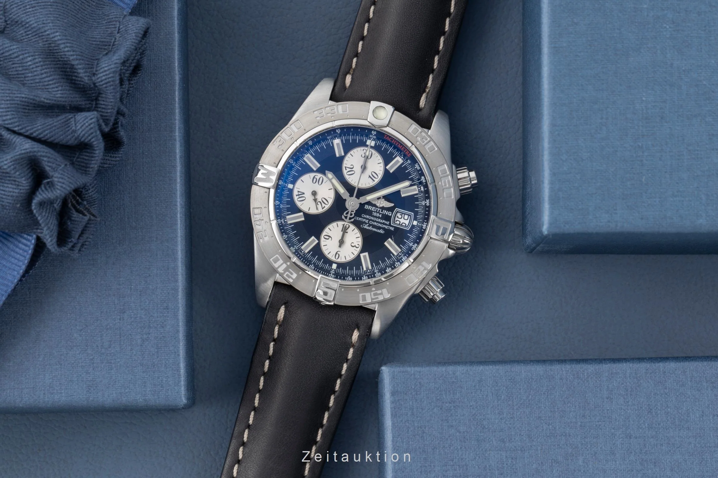 Breitling Galactic chronograph steel automatic men's watch A13364  A131B19PS  [2504147] - Image 4