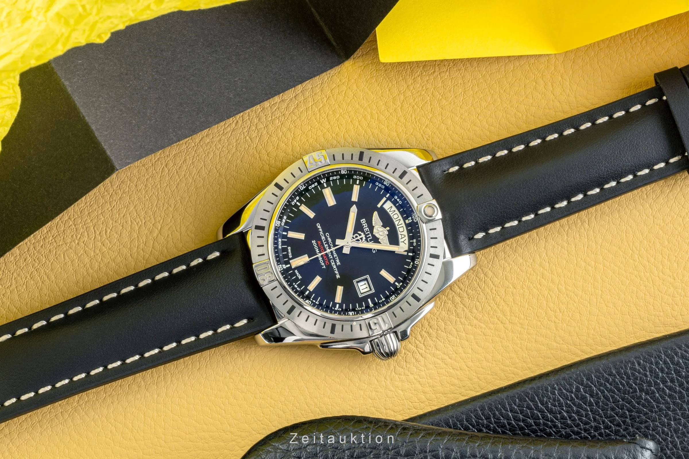 Breitling Galactic steel automatic men's watch A45320  [2302476] - Image 2