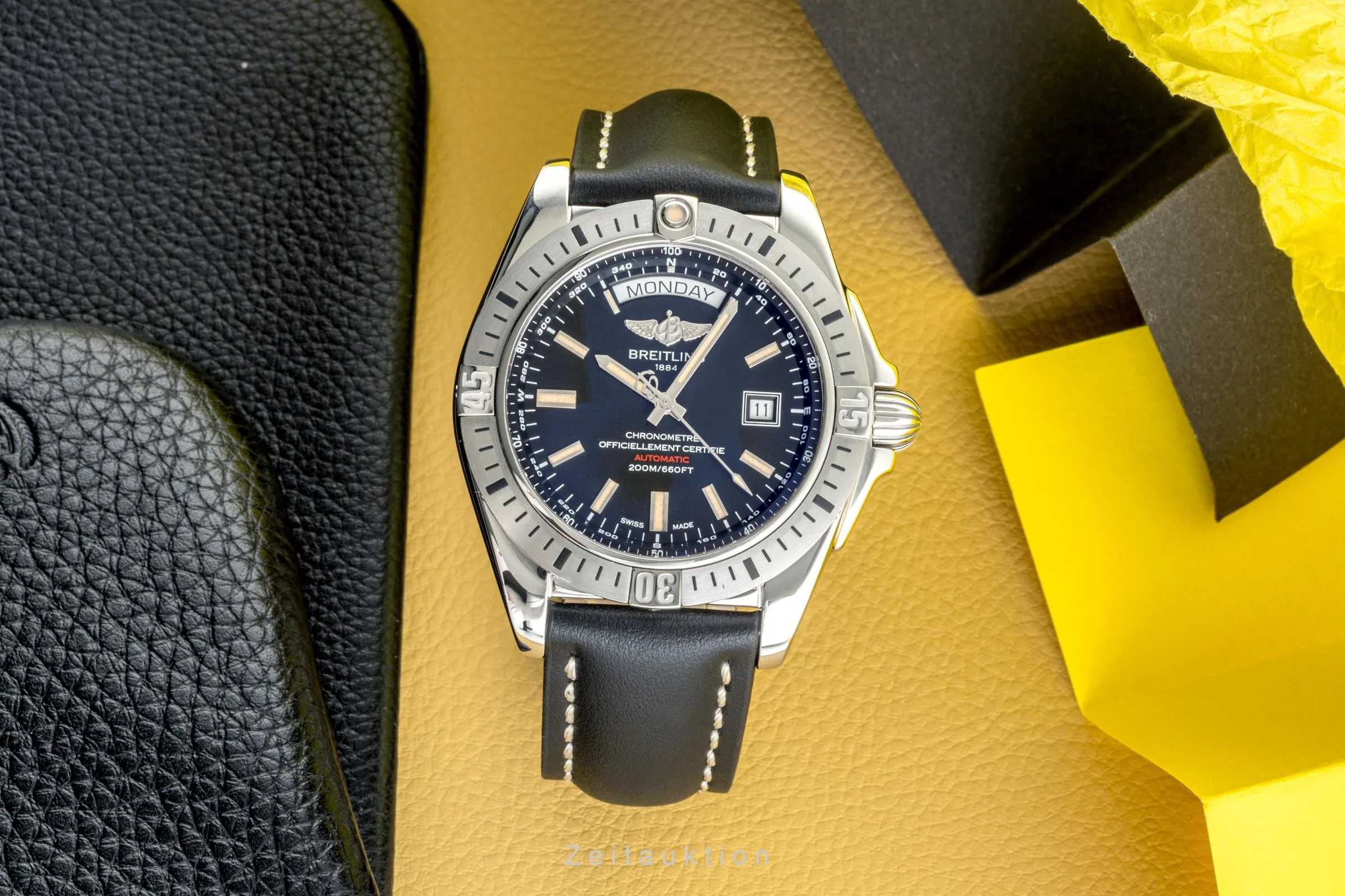 Breitling Galactic steel automatic men's watch A45320  [2302476] - Image 3