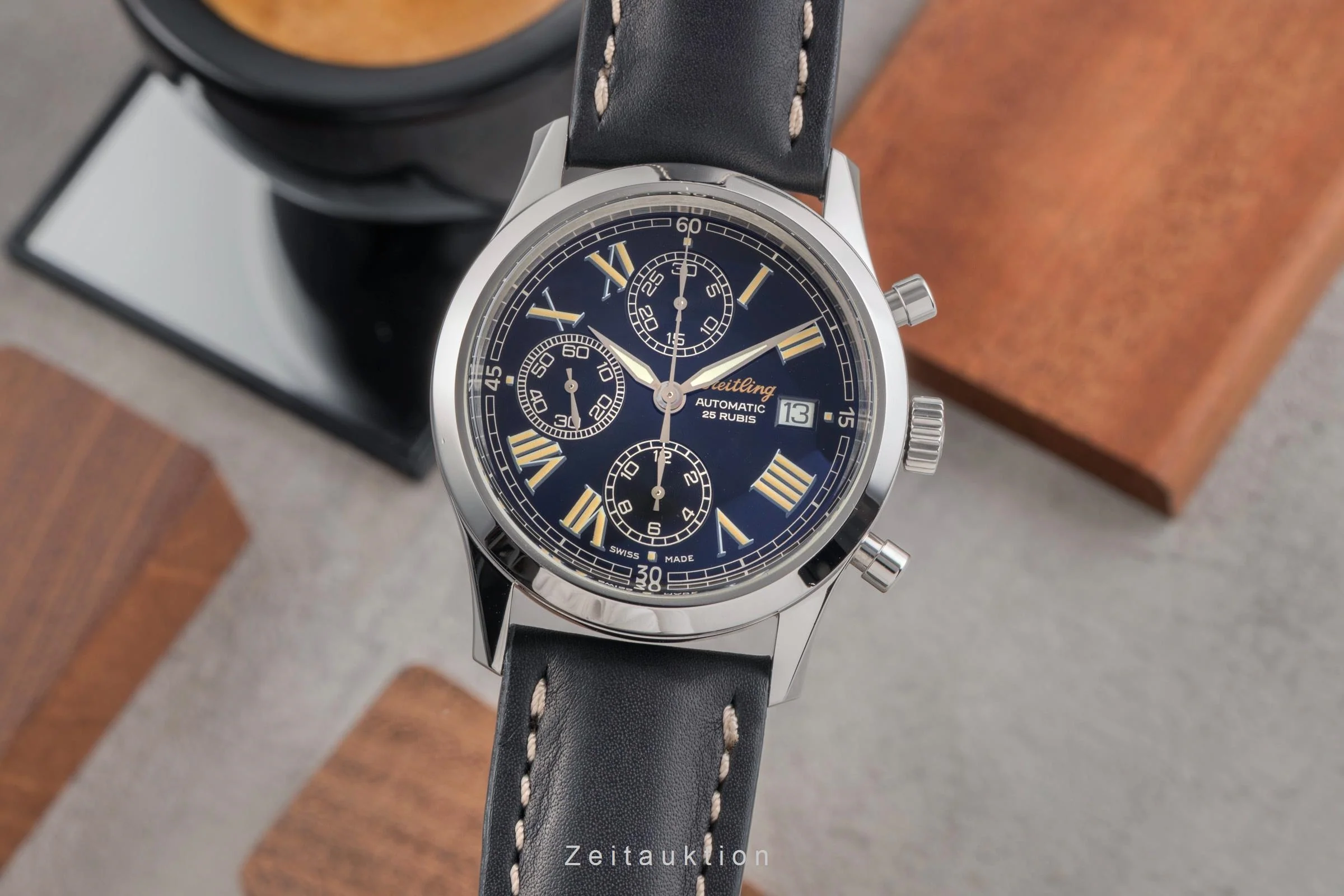 Breitling Grand Premier chronograph steel automatic men's watch A13024.1  [2503782] - Image 2