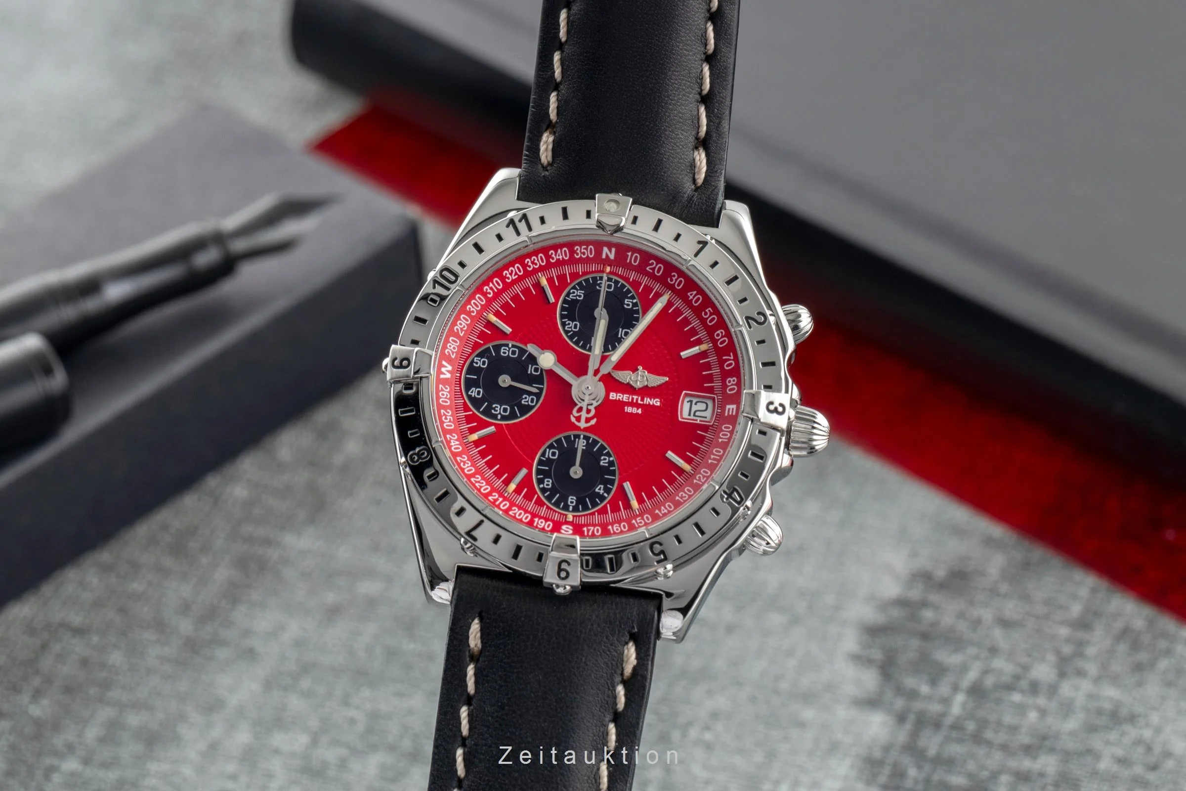 Breitling Longitude chronograph steel automatic men's watch A20048  [2503804] - Image 2