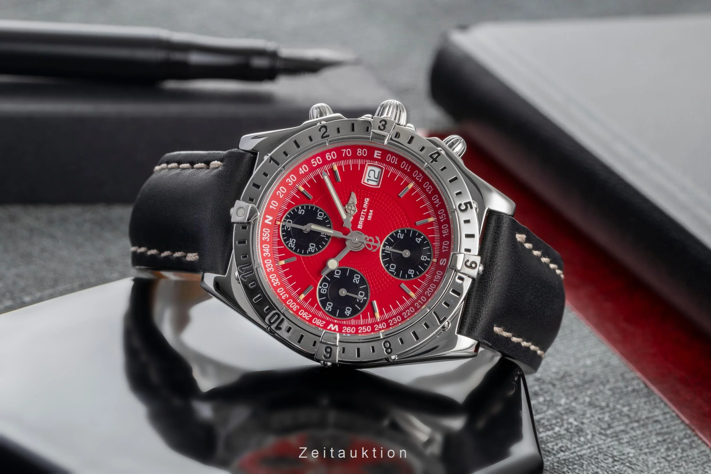 Breitling Longitude chronograph steel automatic men's watch A20048  [2503804] - Image 3