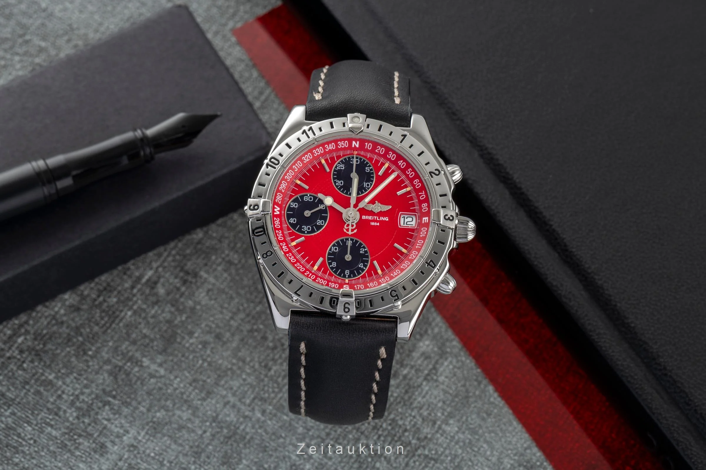 Breitling Longitude chronograph steel automatic men's watch A20048  [2503804] - Image 4