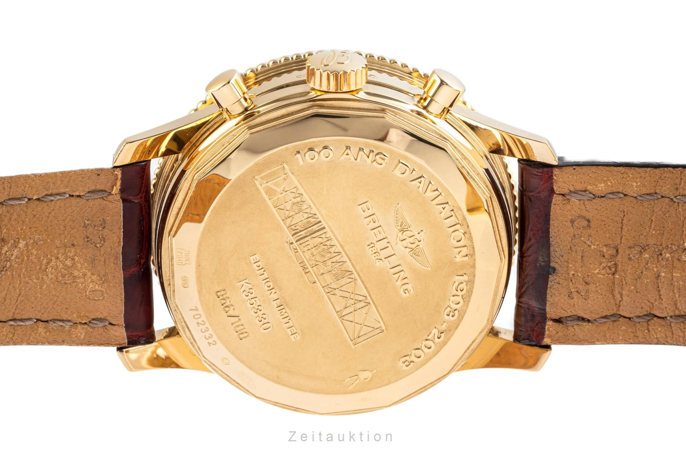 Breitling Montbrillant chronograph 18 ct gold automatic men's watch K35330 Limited  [2205225] - Image 12