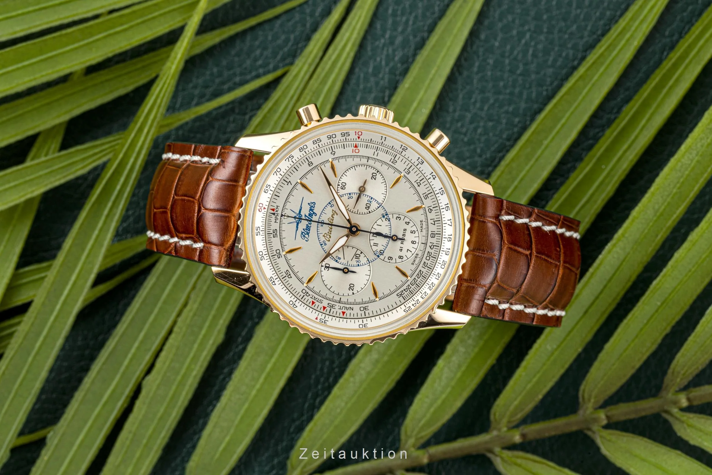 Breitling Montbrillant chronograph 18 ct red gold automatic men's watch H30030.1 Limited  [2204725] - Image 2