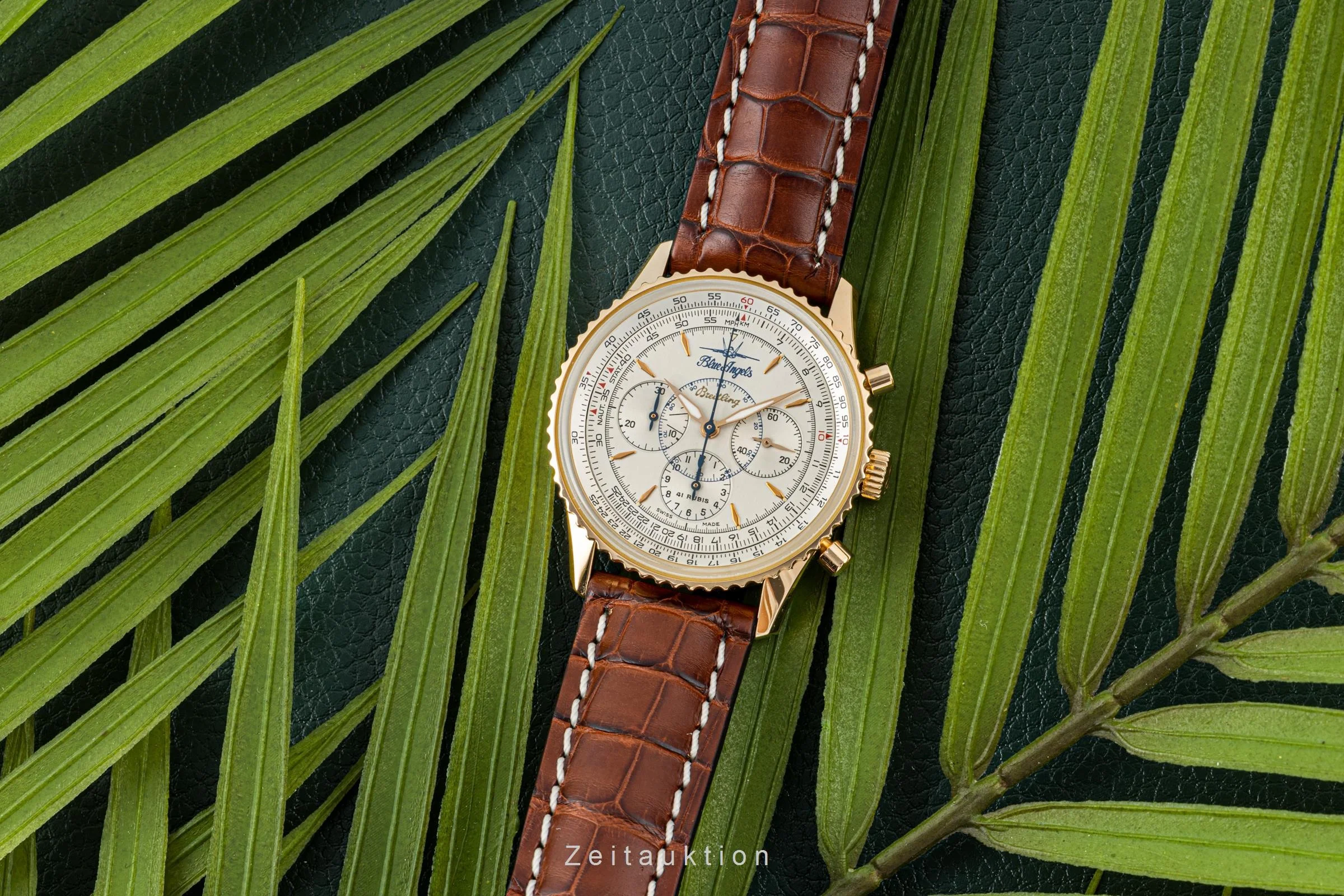 Breitling Montbrillant chronograph 18 ct red gold automatic men's watch H30030.1 Limited  [2204725] - Image 3