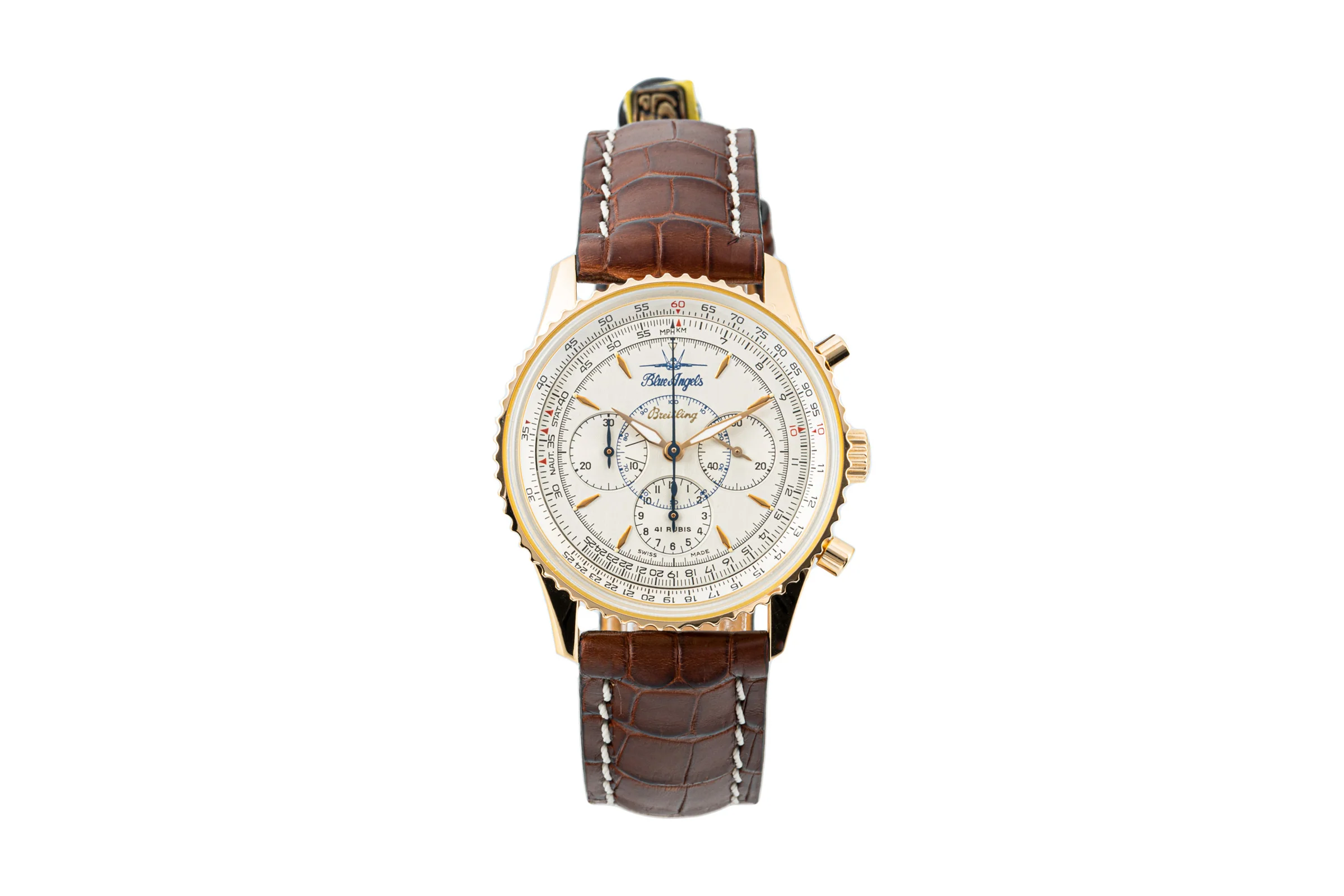 Breitling Montbrillant chronograph 18 ct red gold automatic men's watch H30030.1 Limited  [2204725] - Image 4