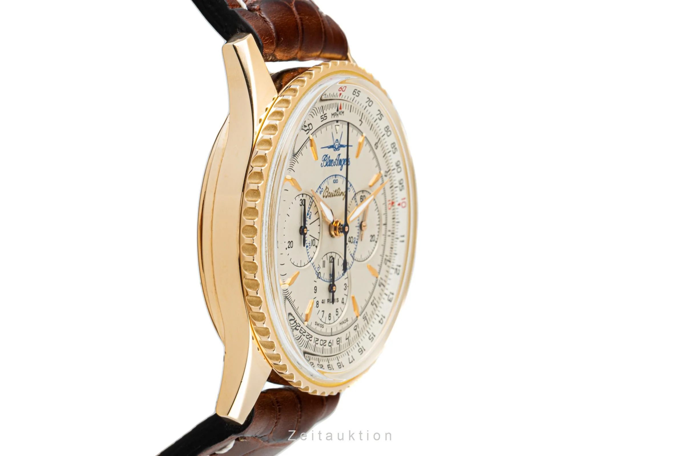Breitling Montbrillant chronograph 18 ct red gold automatic men's watch H30030.1 Limited  [2204725] - Image 7