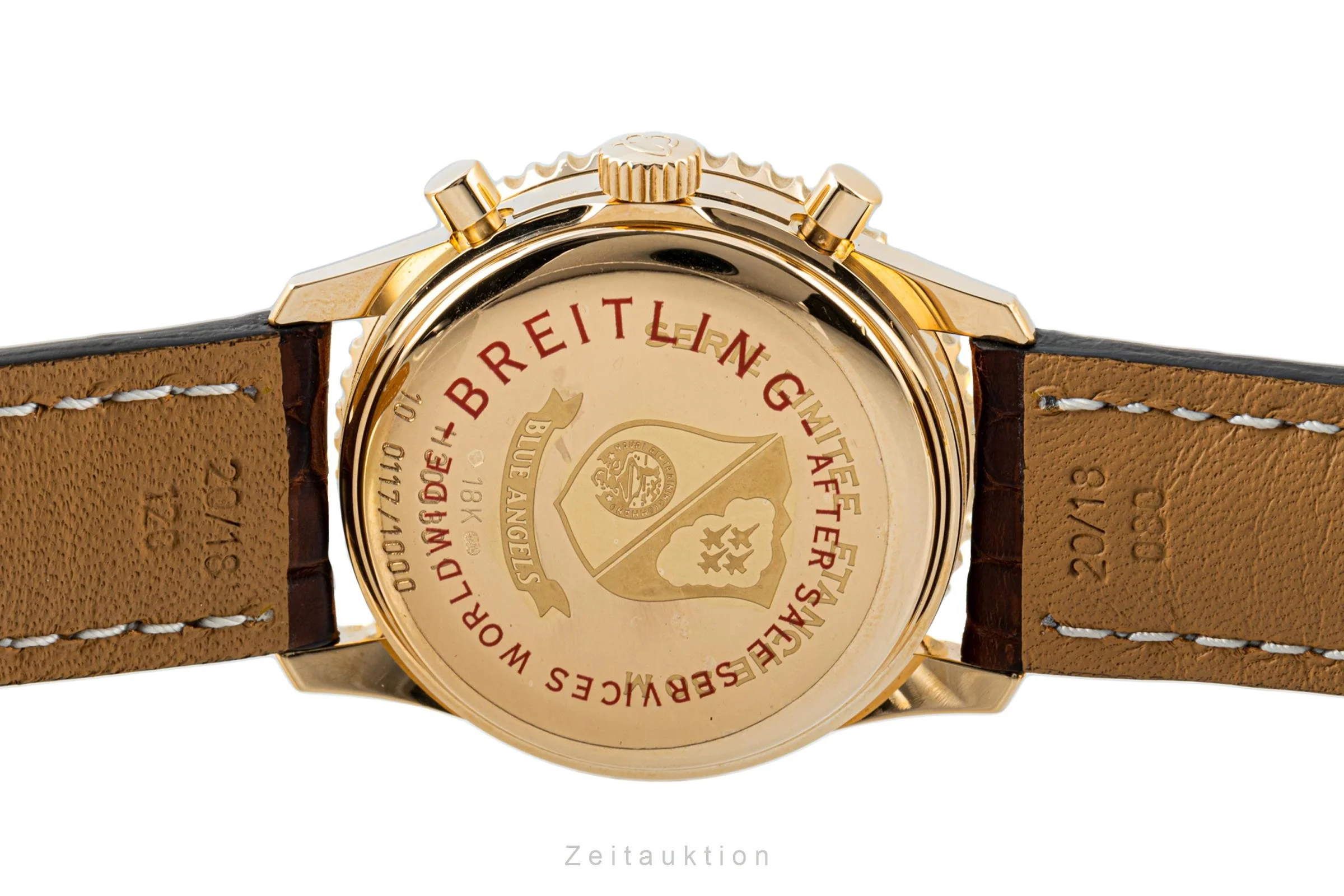 Breitling Montbrillant chronograph 18 ct red gold automatic men's watch H30030.1 Limited  [2204725] - Image 9