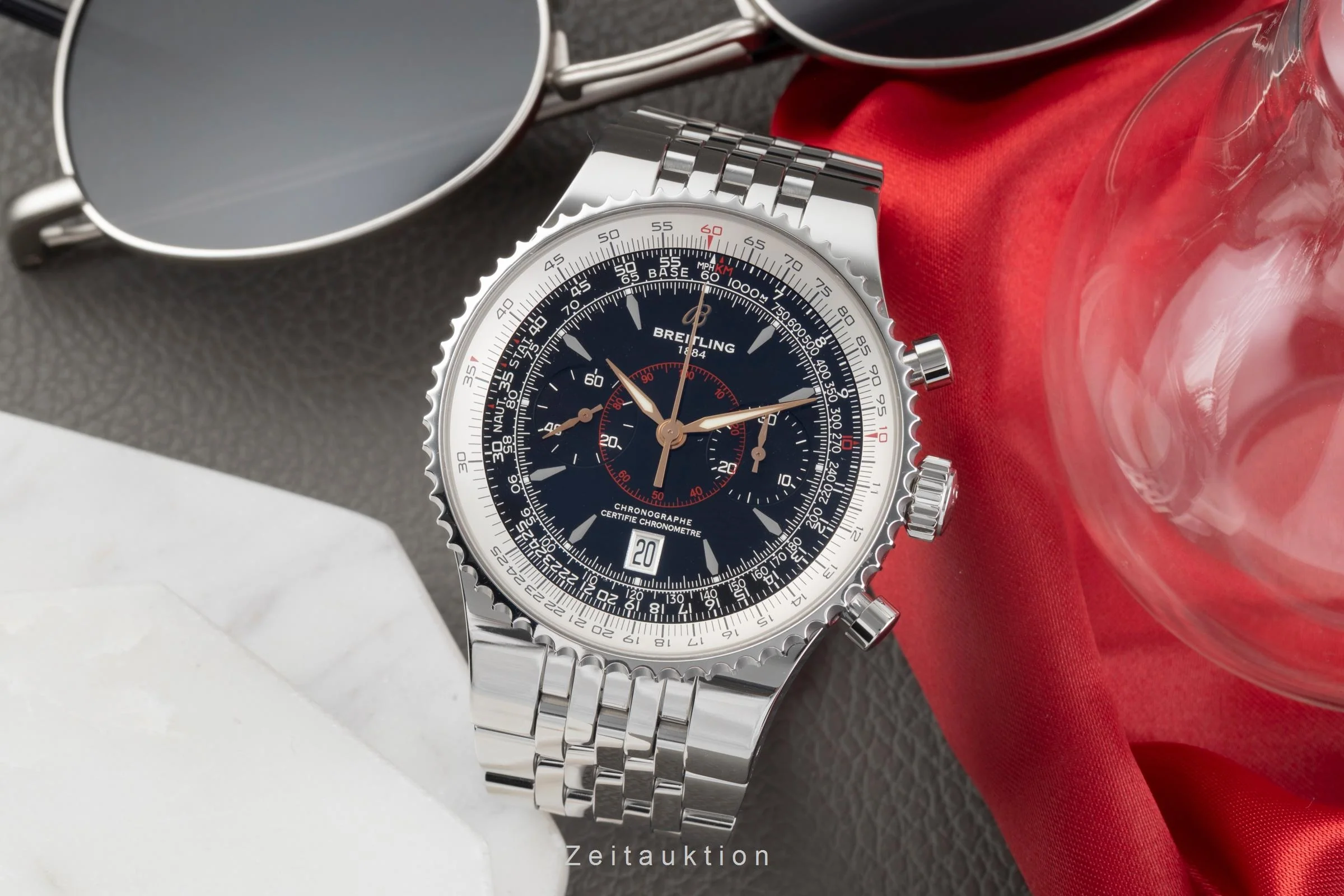 Breitling Montbrillant chronograph steel automatic men's watch A23340  [2406503] - Image 4