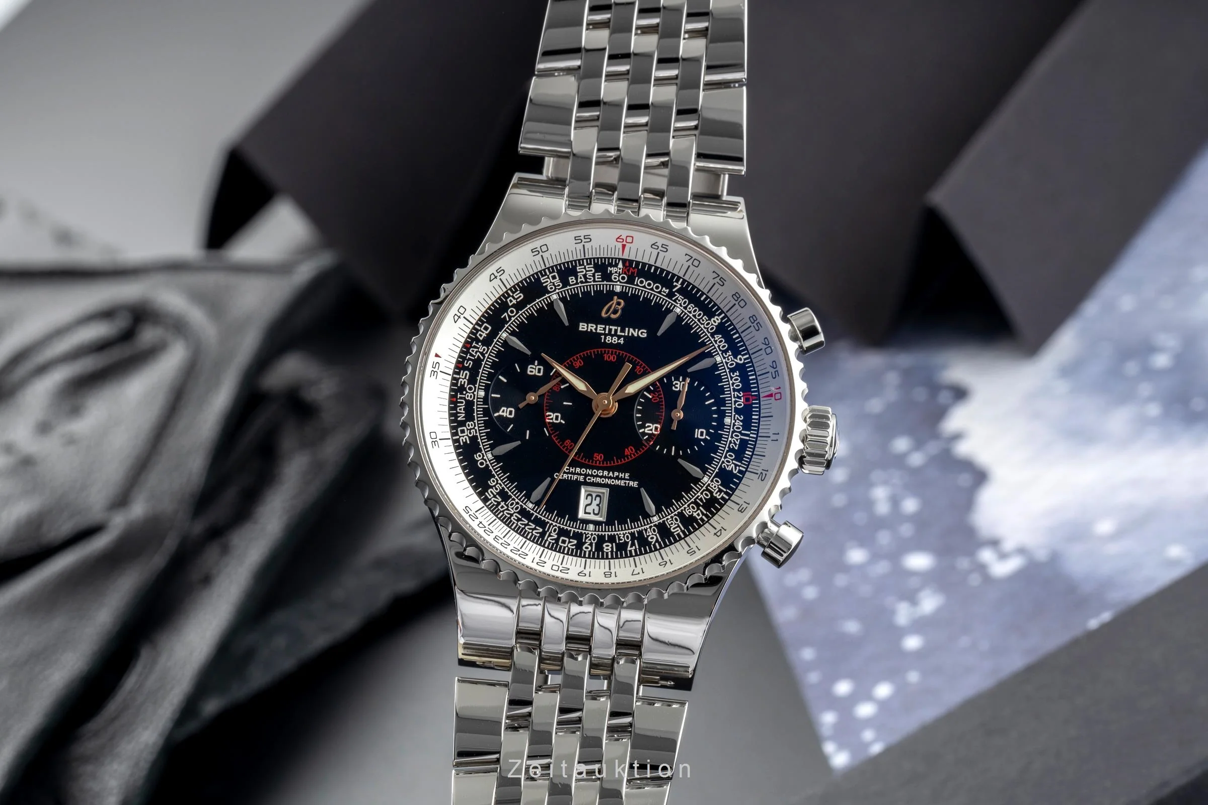 Breitling Montbrillant chronograph steel automatic men's watch A23340  [2503200] - Image 2