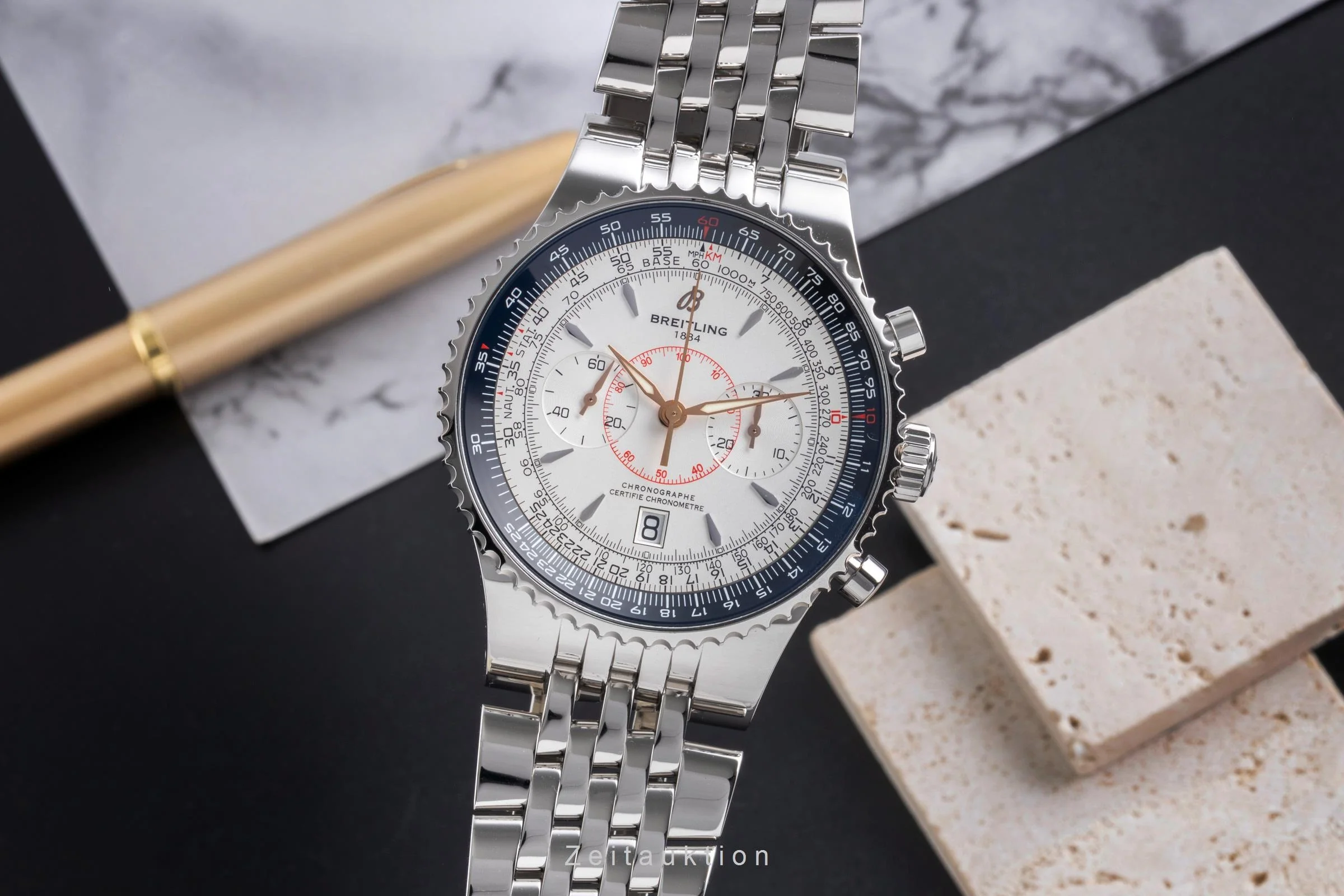 Breitling Montbrillant chronograph steel automatic men's watch A23340  [2600669] - Image 2