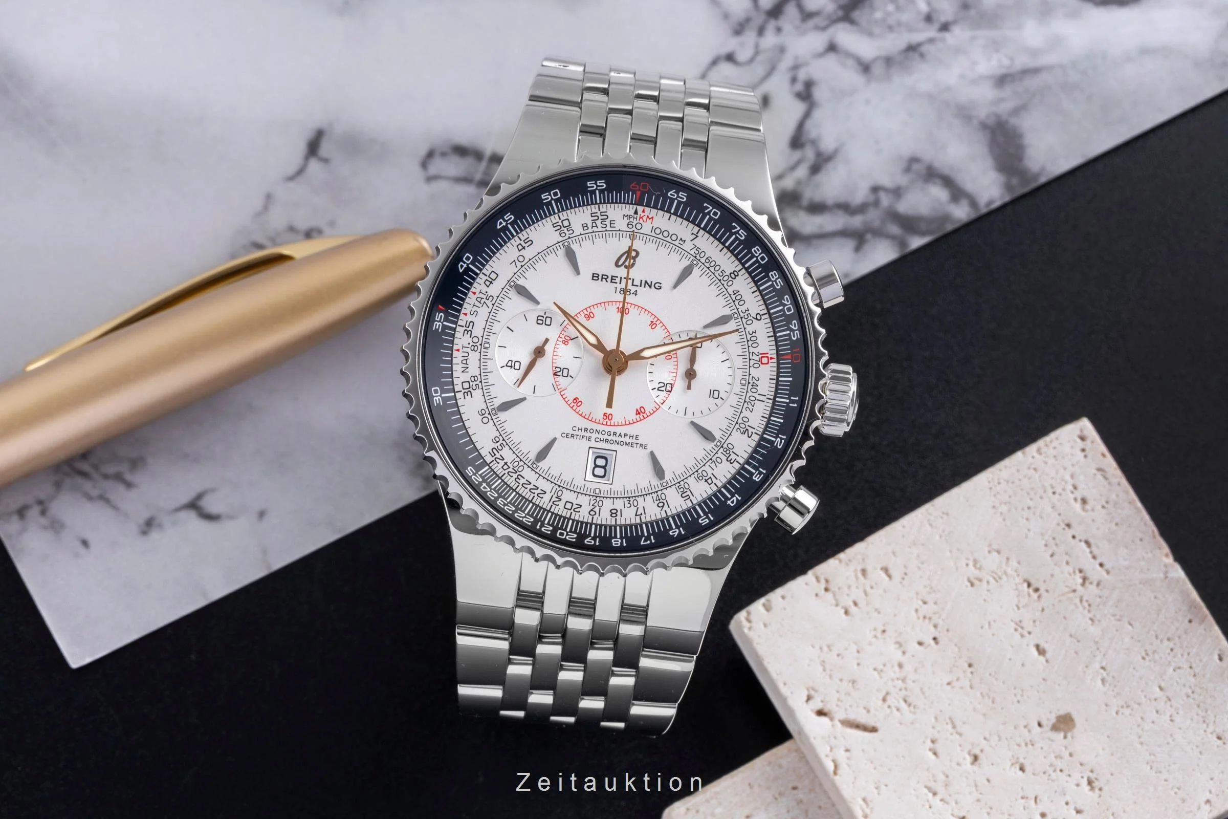 Breitling Montbrillant chronograph steel automatic men's watch A23340  [2600669] - Image 4