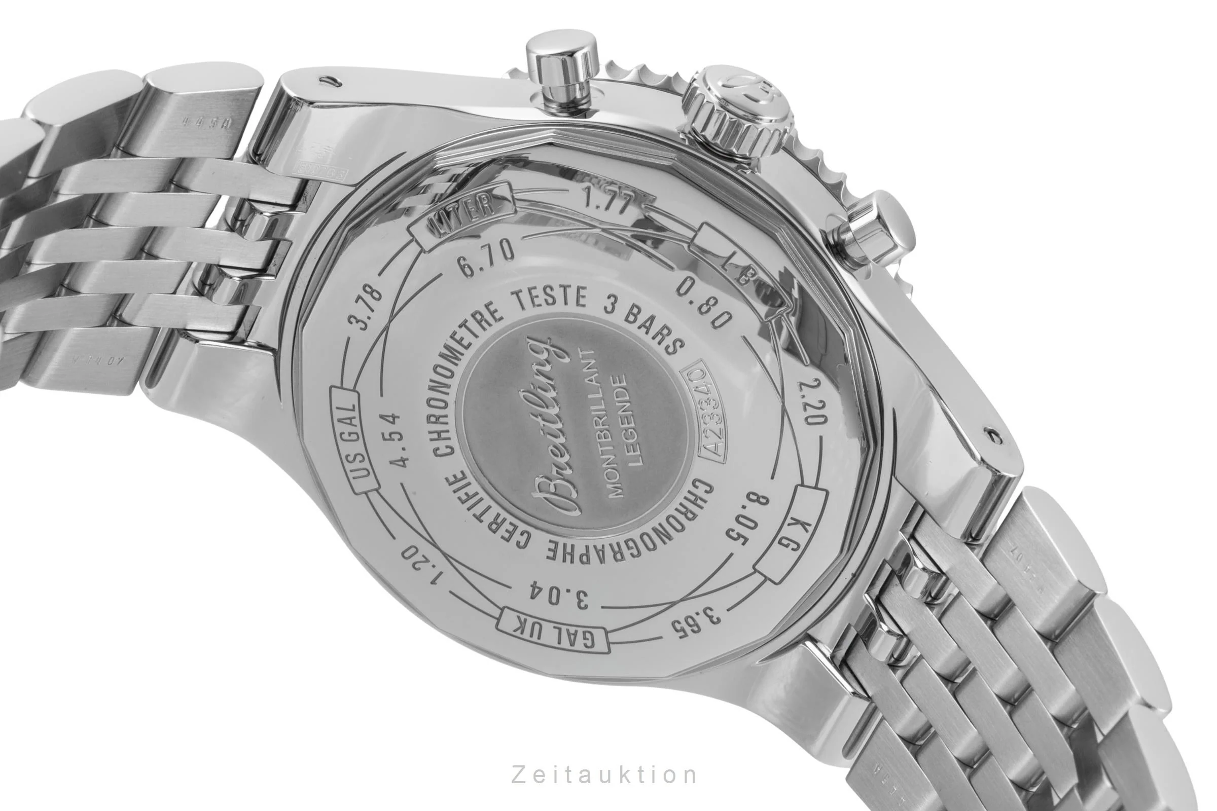 Breitling Montbrillant chronograph steel automatic men's watch A23340  [2600955] - Image 12