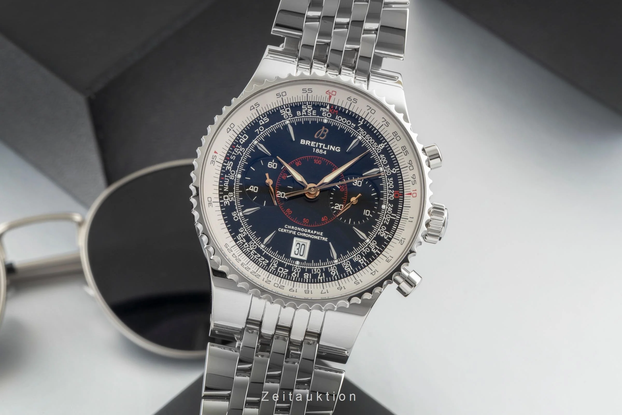 Breitling Montbrillant chronograph steel automatic men's watch A23340  [2600955] - Image 2
