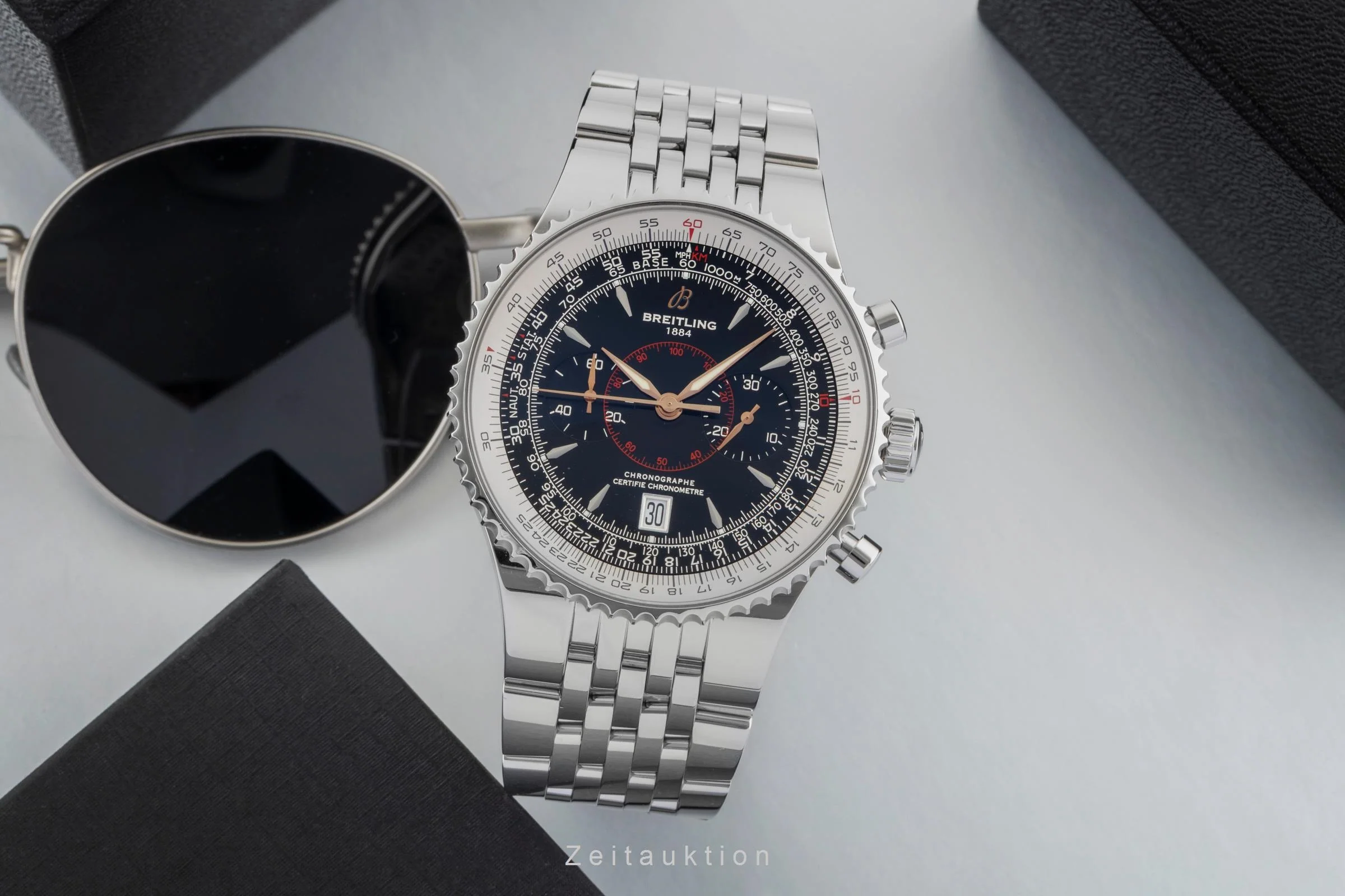 Breitling Montbrillant chronograph steel automatic men's watch A23340  [2600955] - Image 4