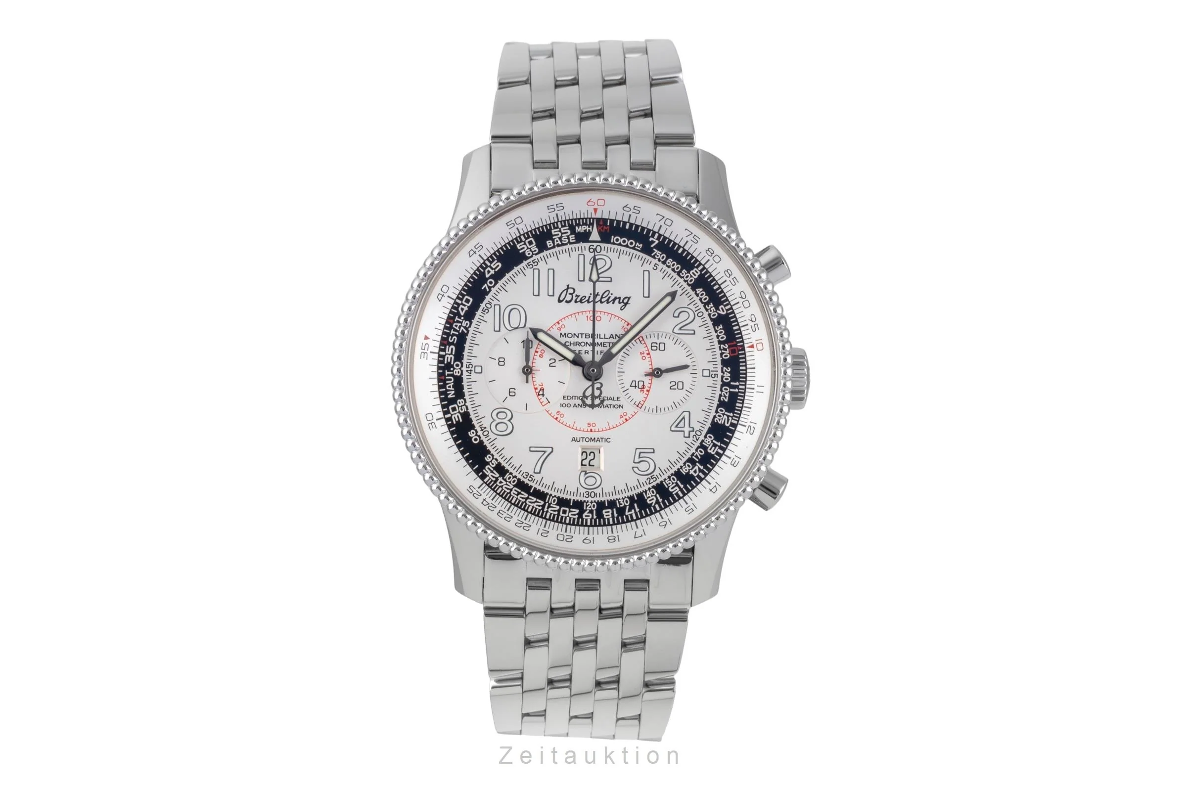 Breitling Montbrillant chronograph steel automatic men's watch A35330  [2507241] - Image 5