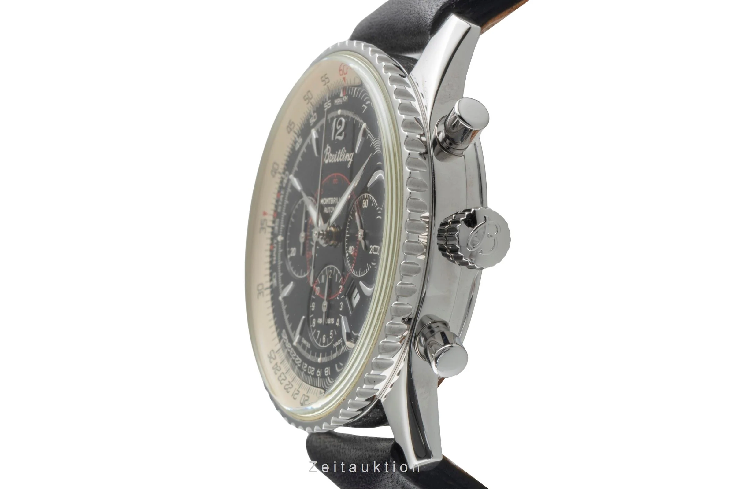 Breitling Montbrillant chronograph steel automatic men's watch A41030  [2505543] - Image 7