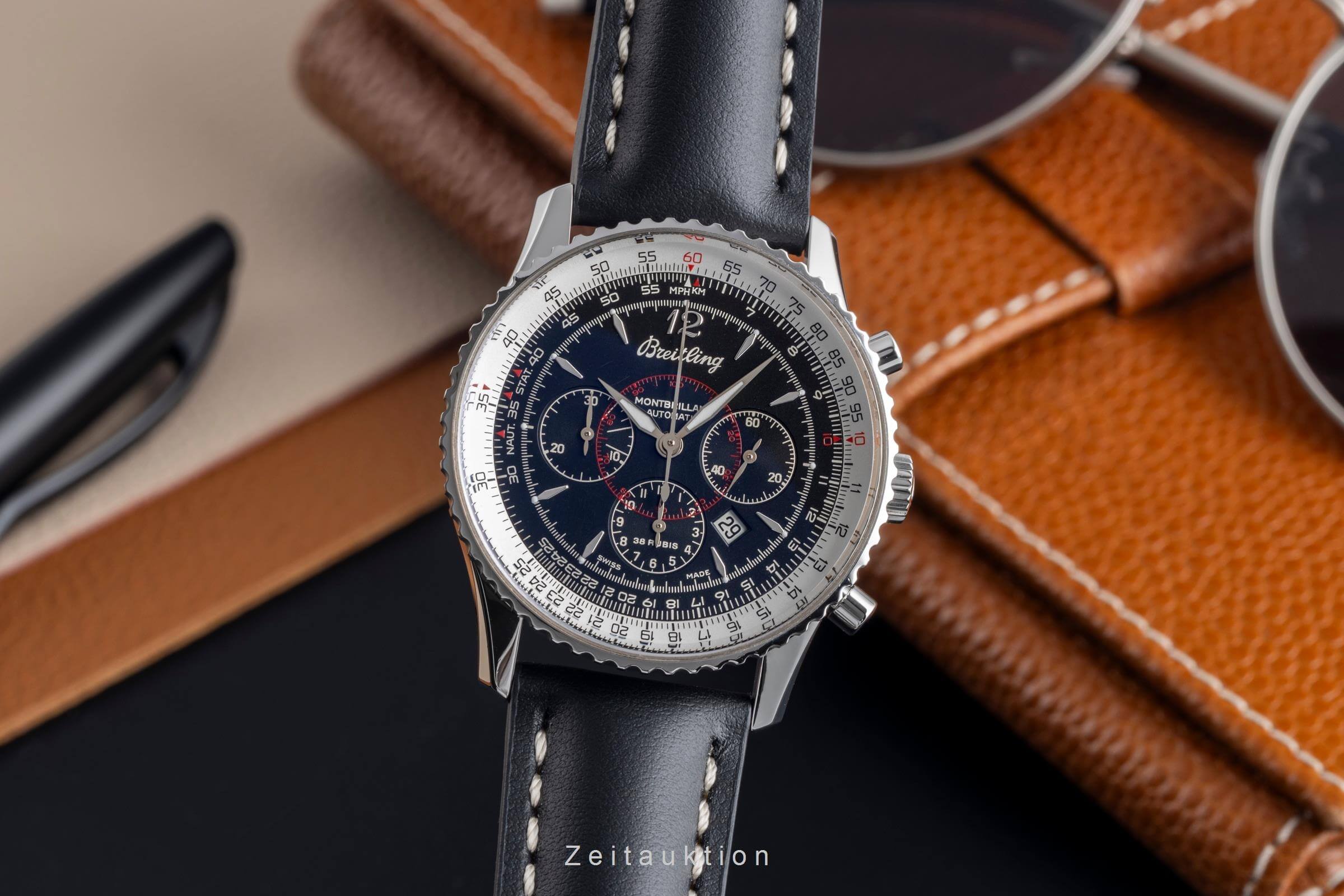 Breitling Montbrillant chronograph steel automatic men's watch A41330  [2501961] - Image 2