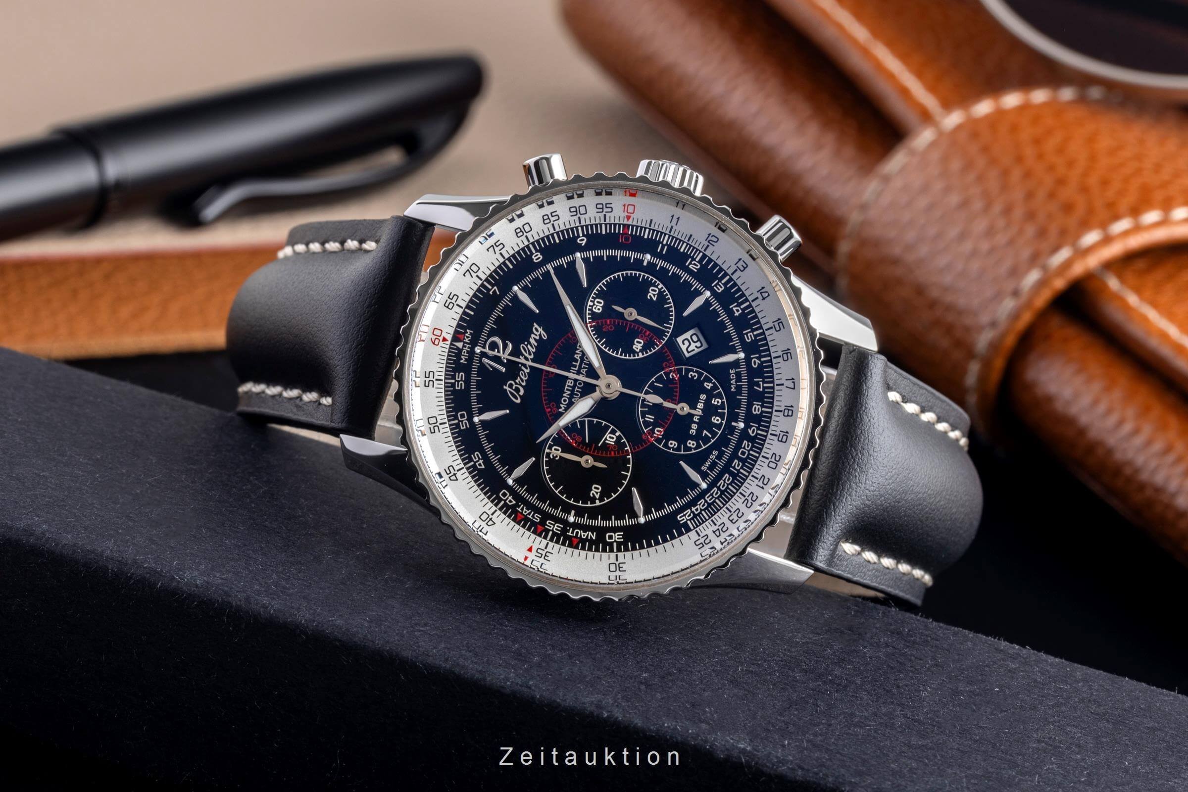Breitling Montbrillant chronograph steel automatic men's watch A41330  [2501961] - Image 3