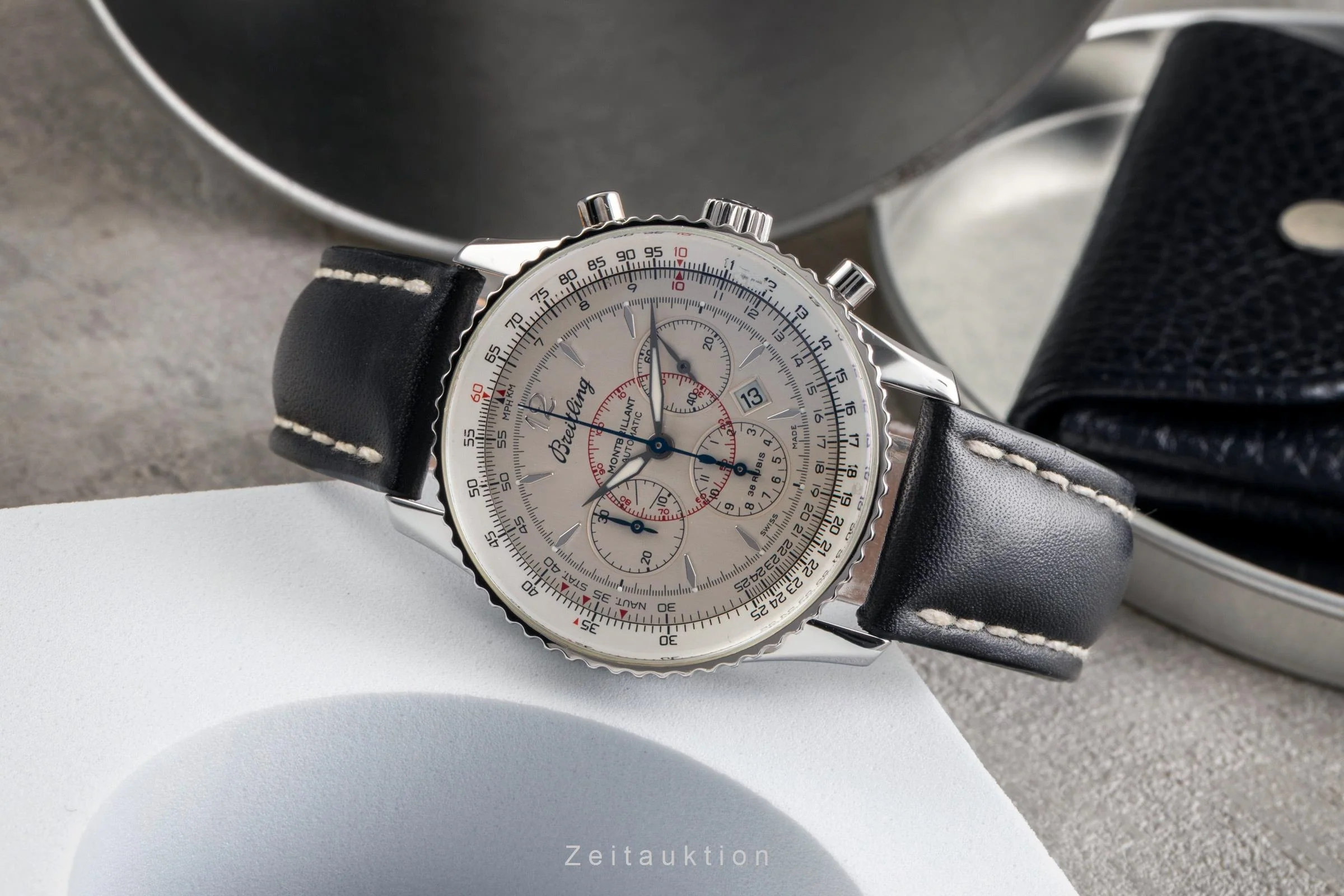 Breitling Montbrillant chronograph steel automatic men's watch A41330  [2502981] - Image 3