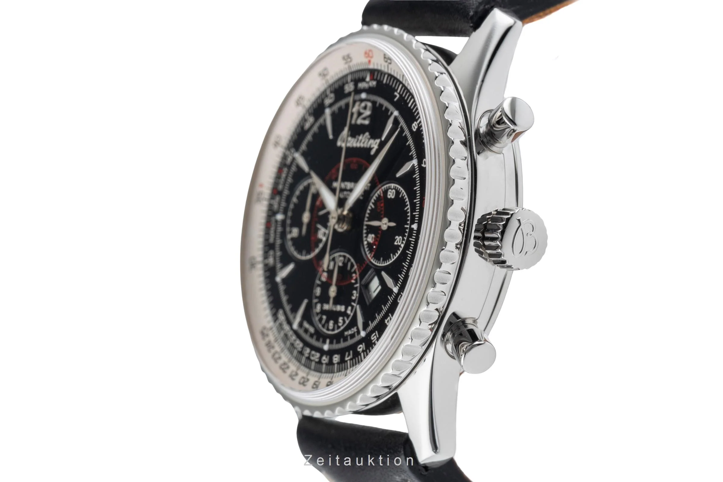 Breitling Montbrillant chronograph steel automatic men's watch A41330  [2504374] - Image 7