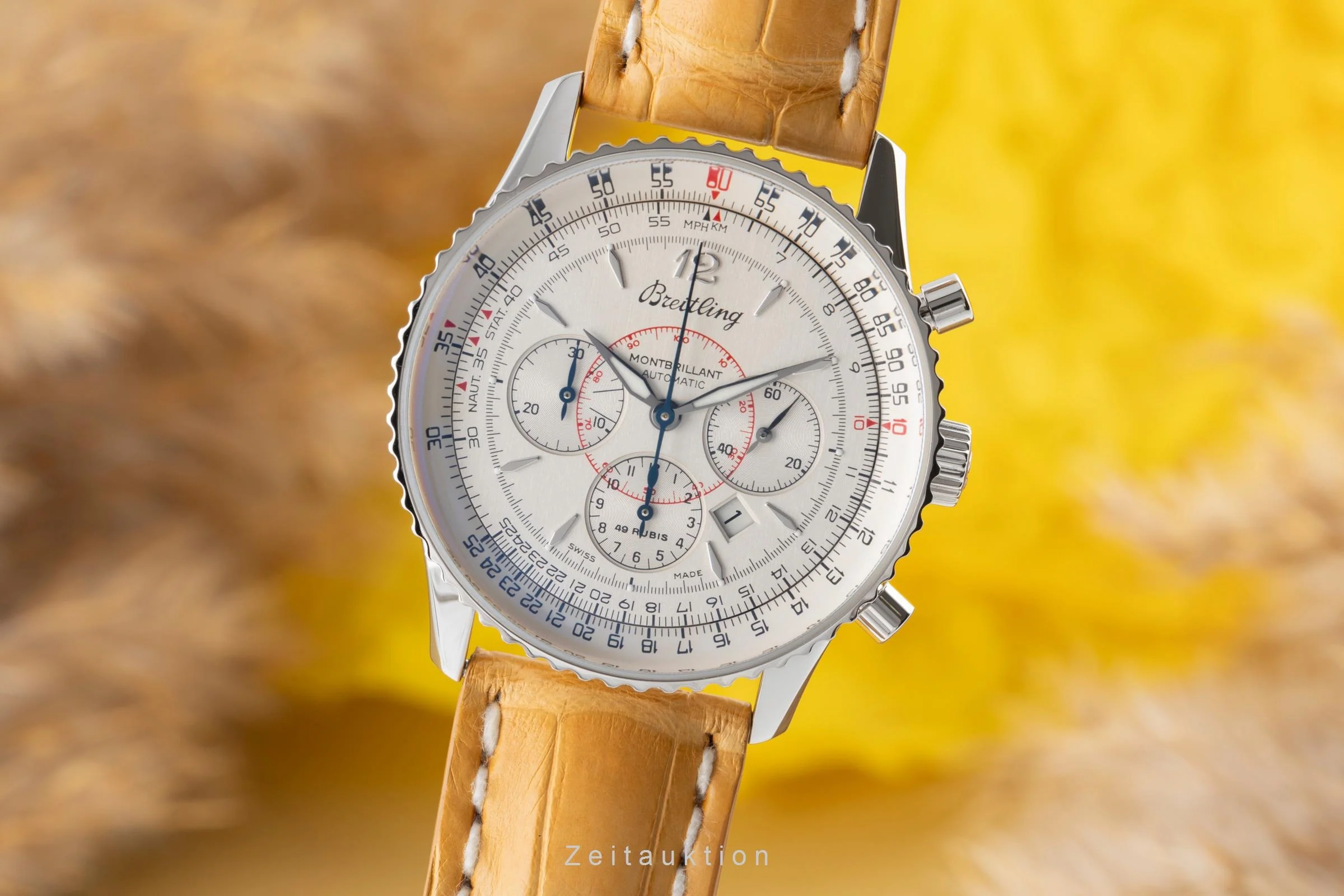 Breitling Montbrillant chronograph steel automatic men's watch A41330  [2504457] - Image 2