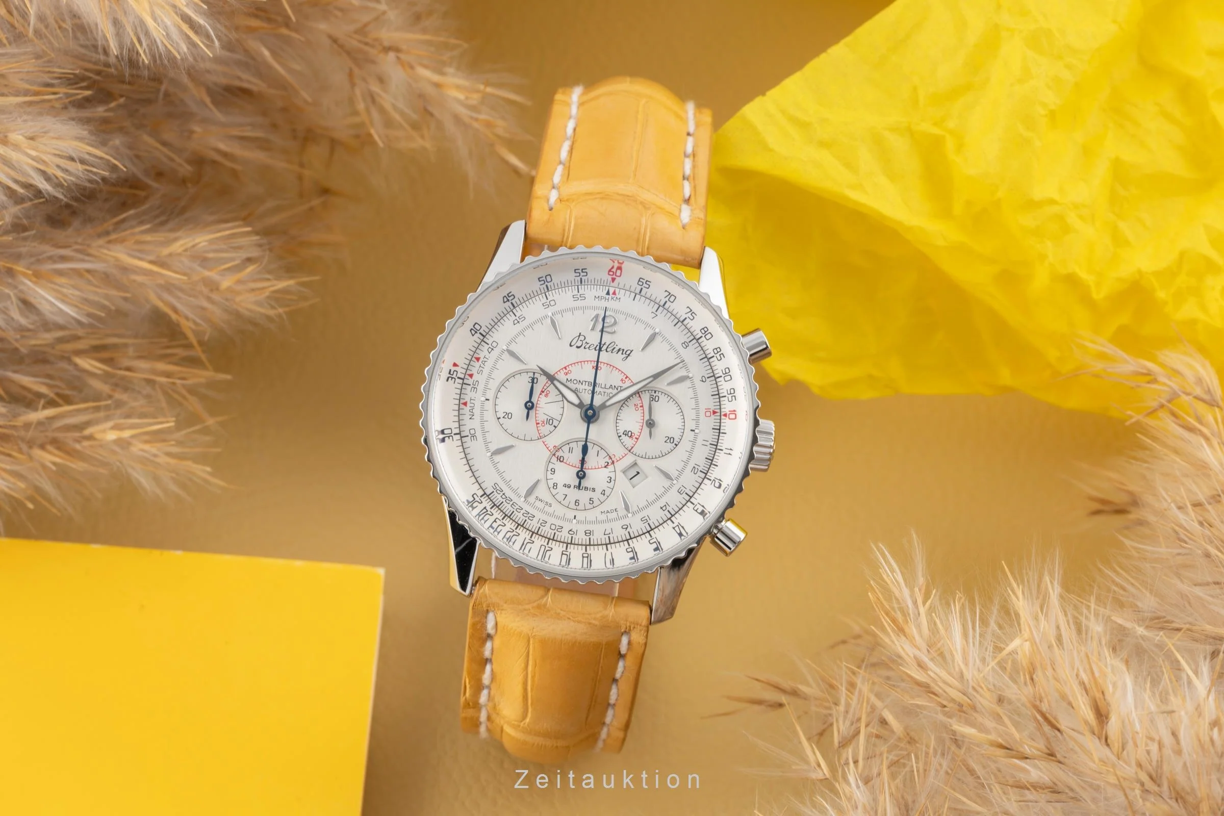 Breitling Montbrillant chronograph steel automatic men's watch A41330  [2504457] - Image 4