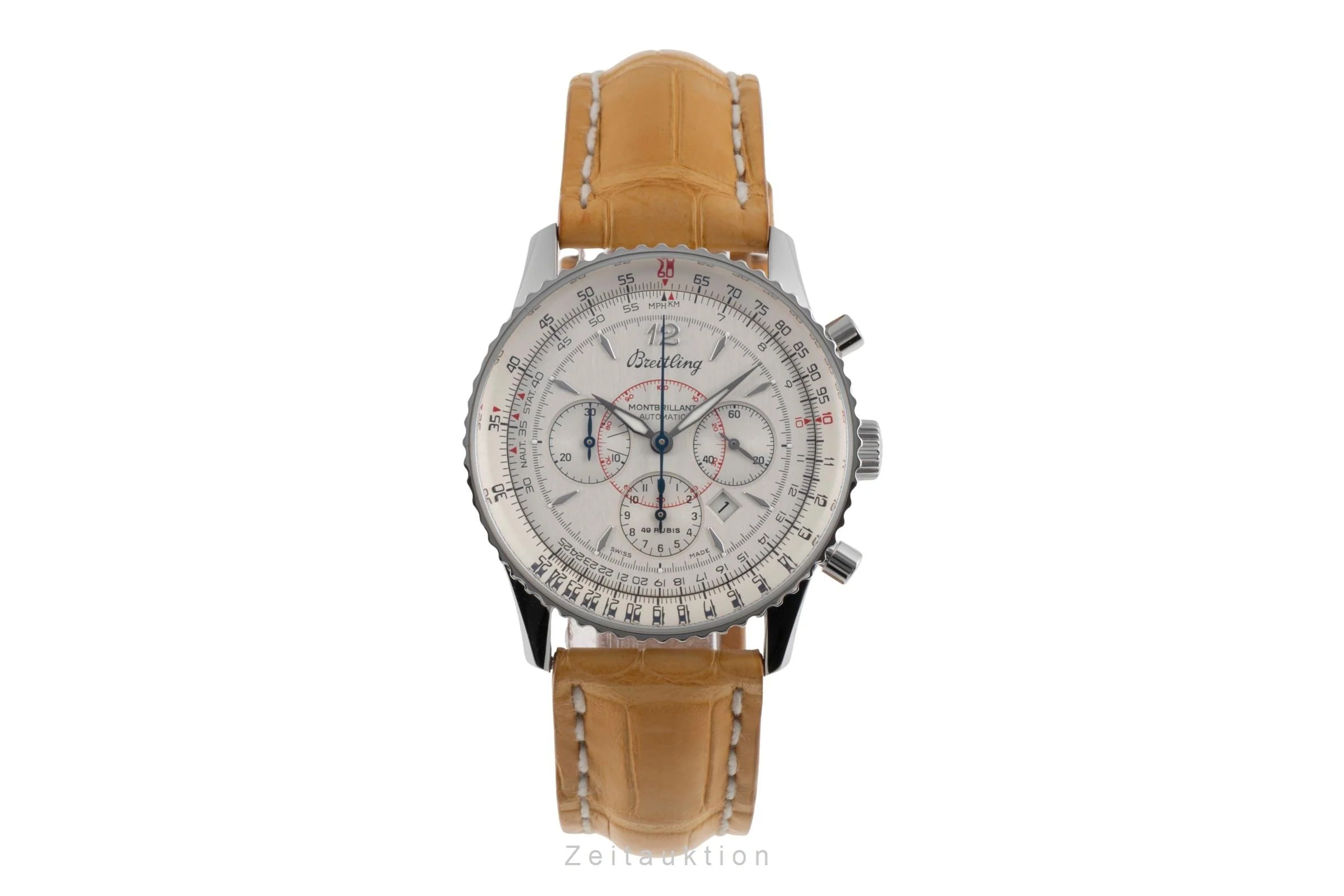 Breitling Montbrillant chronograph steel automatic men's watch A41330  [2504457] - Image 5